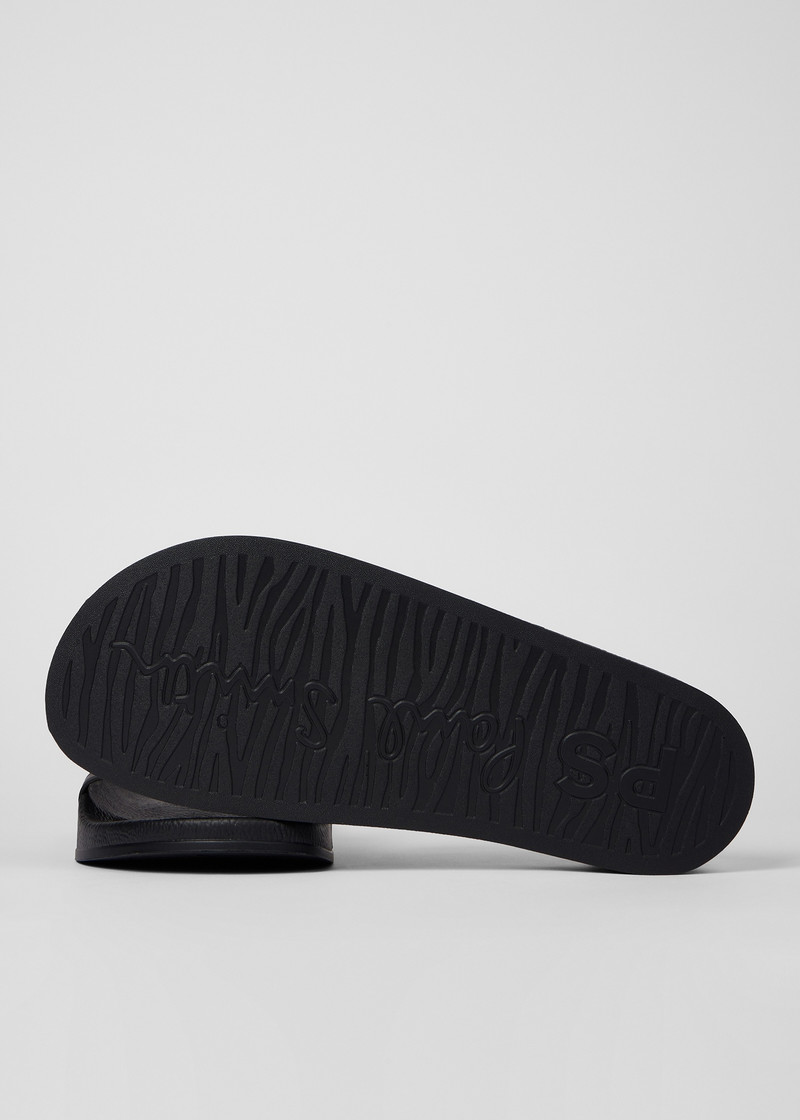 Paul Smith Black Zebra Logo 'Zed' Slides outlook