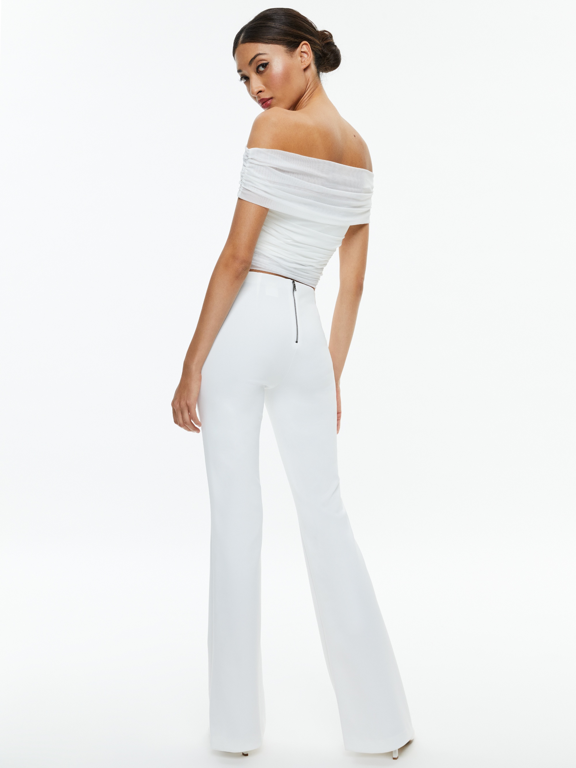 ISADOLA OVER THE SHOULDER RUCHED TOP - 4