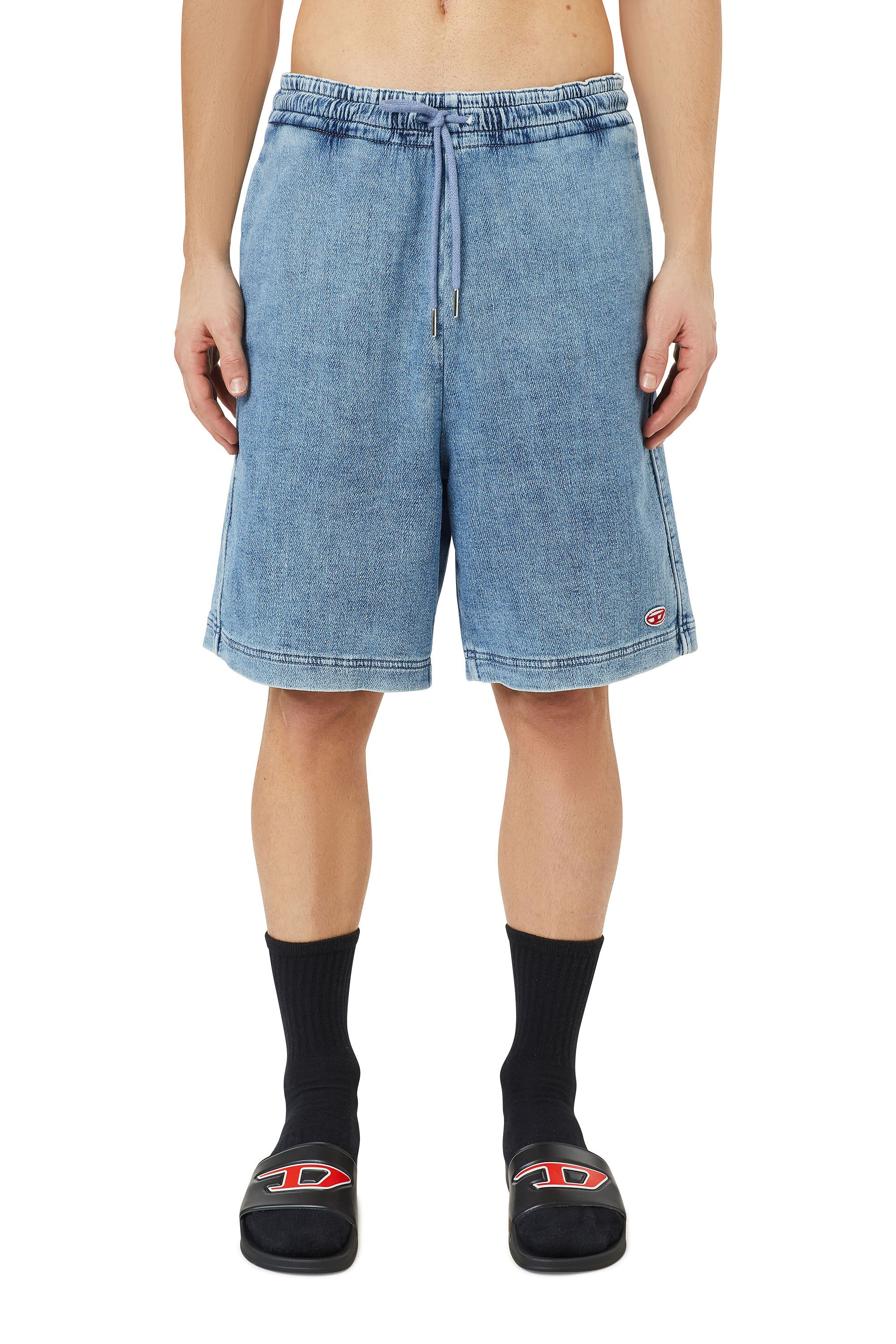 D-BOXY TRACK DENIM SHORTS - 3