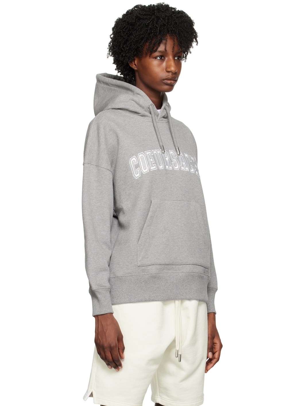 Gray 'Cœur Sacré' Hoodie - 2