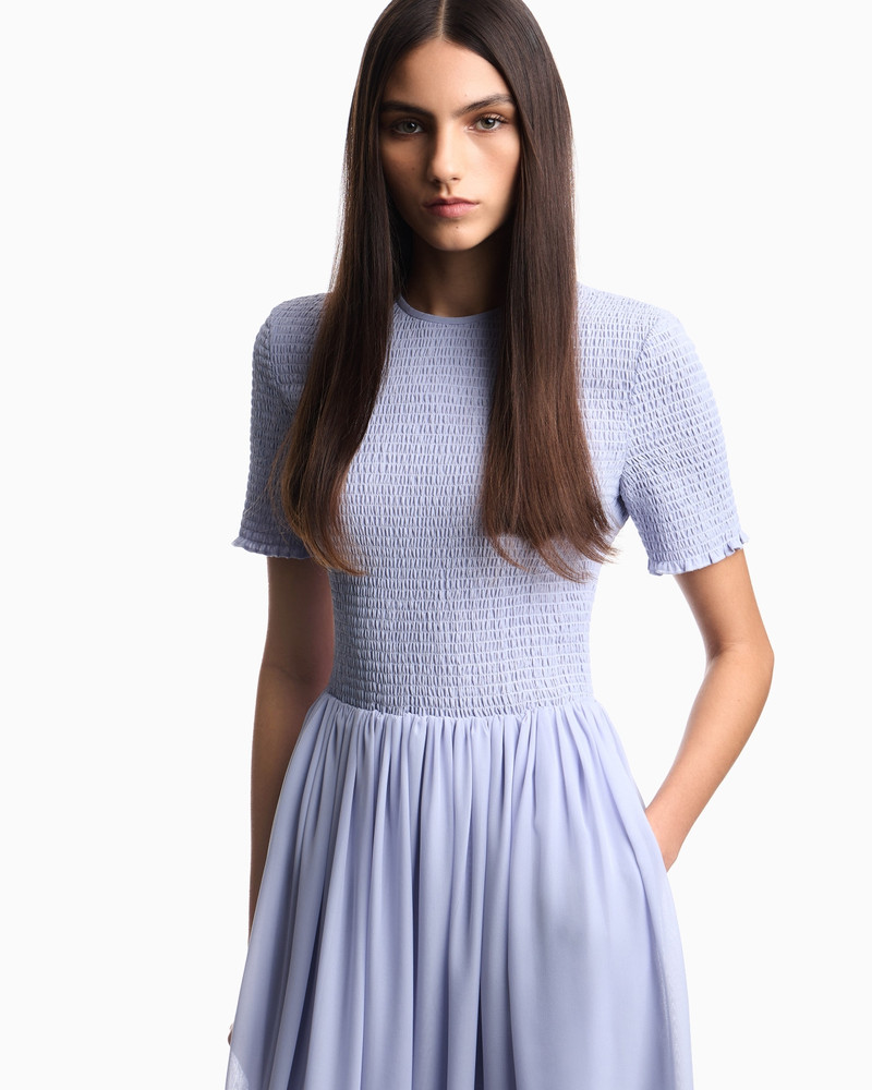 EMPORIO ARMANI LONG DRESS IN TECHNO GEORGETTE outlook