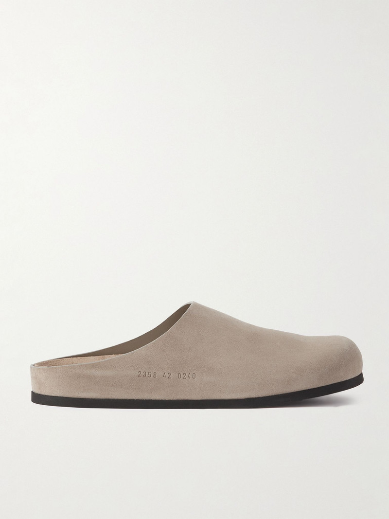 로고 debossed 스웨드 Clogs - 1