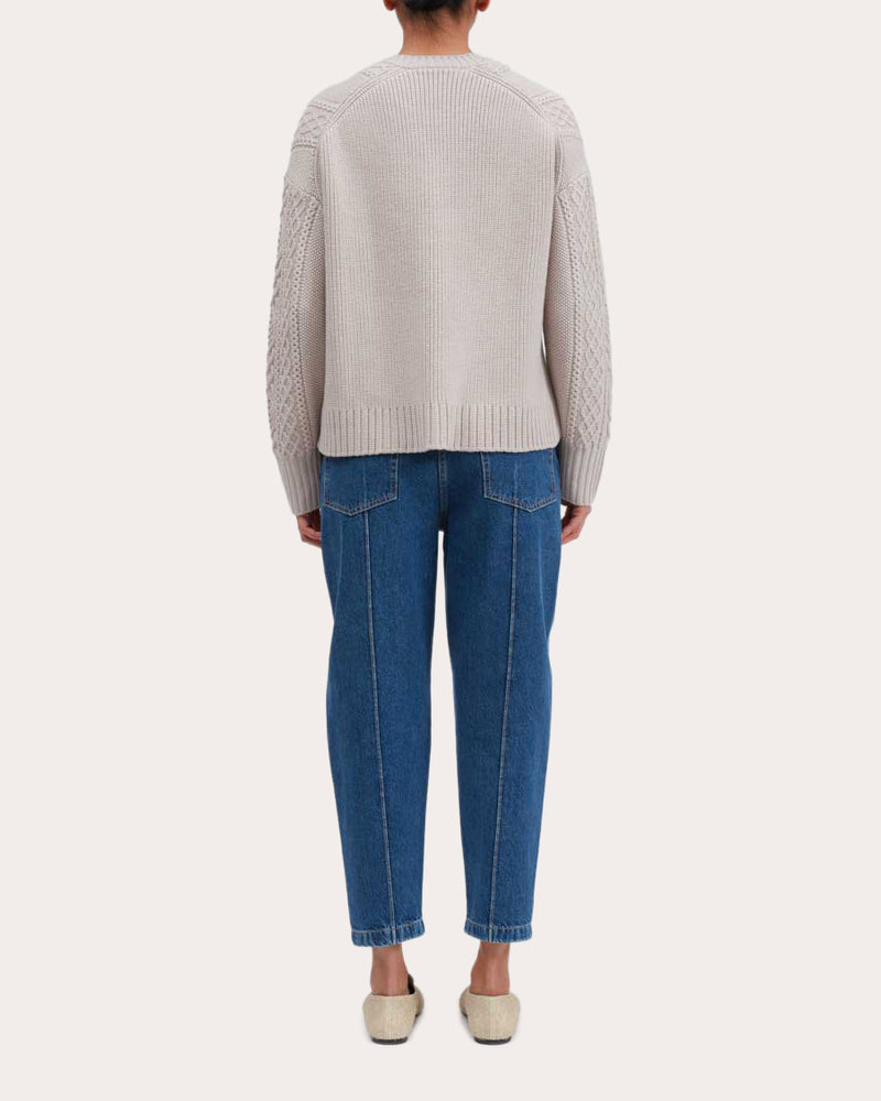 3.1 Phillip Lim Layered Cable-Knit Wool Sweater outlook