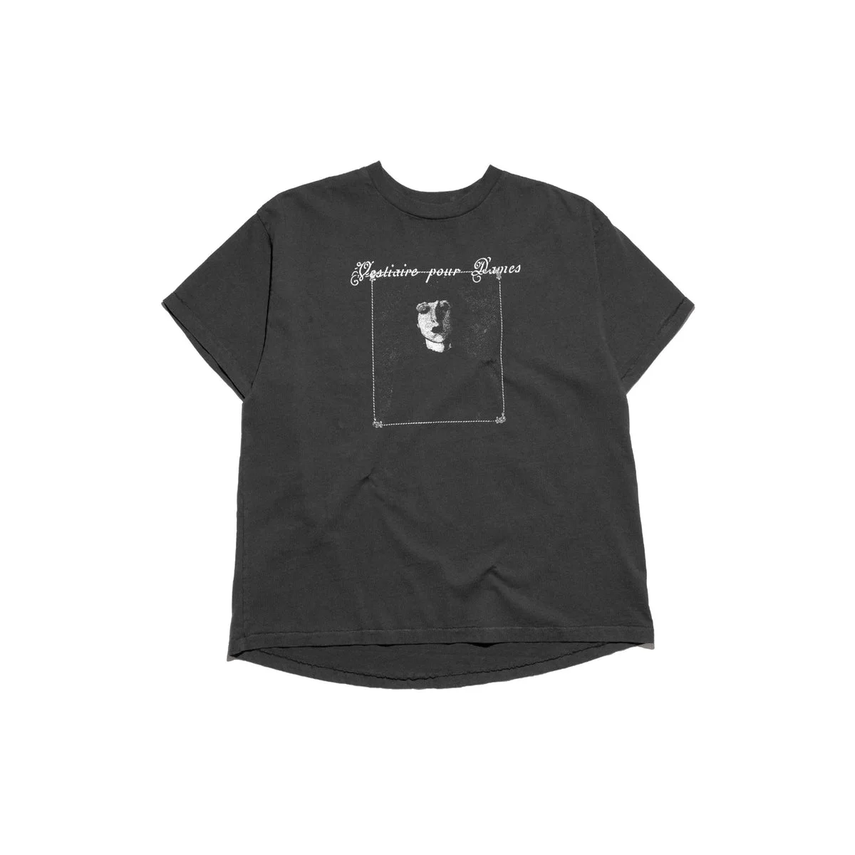 VESTIAIRE POUR DAMES T-SHIRT (FADDED BLACK) - 1