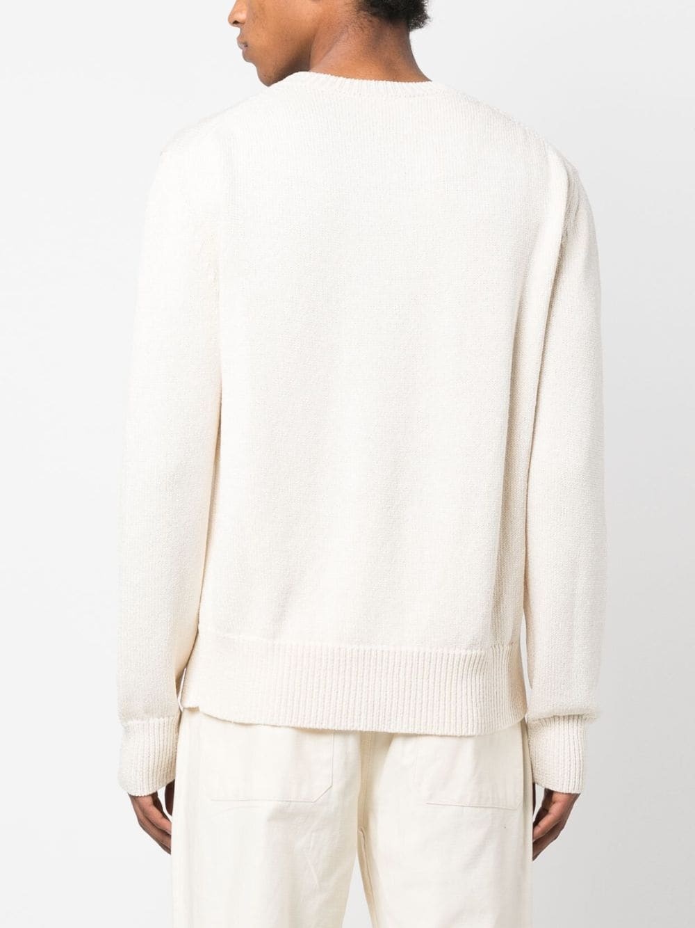 crew-neck knitted jumper - 4