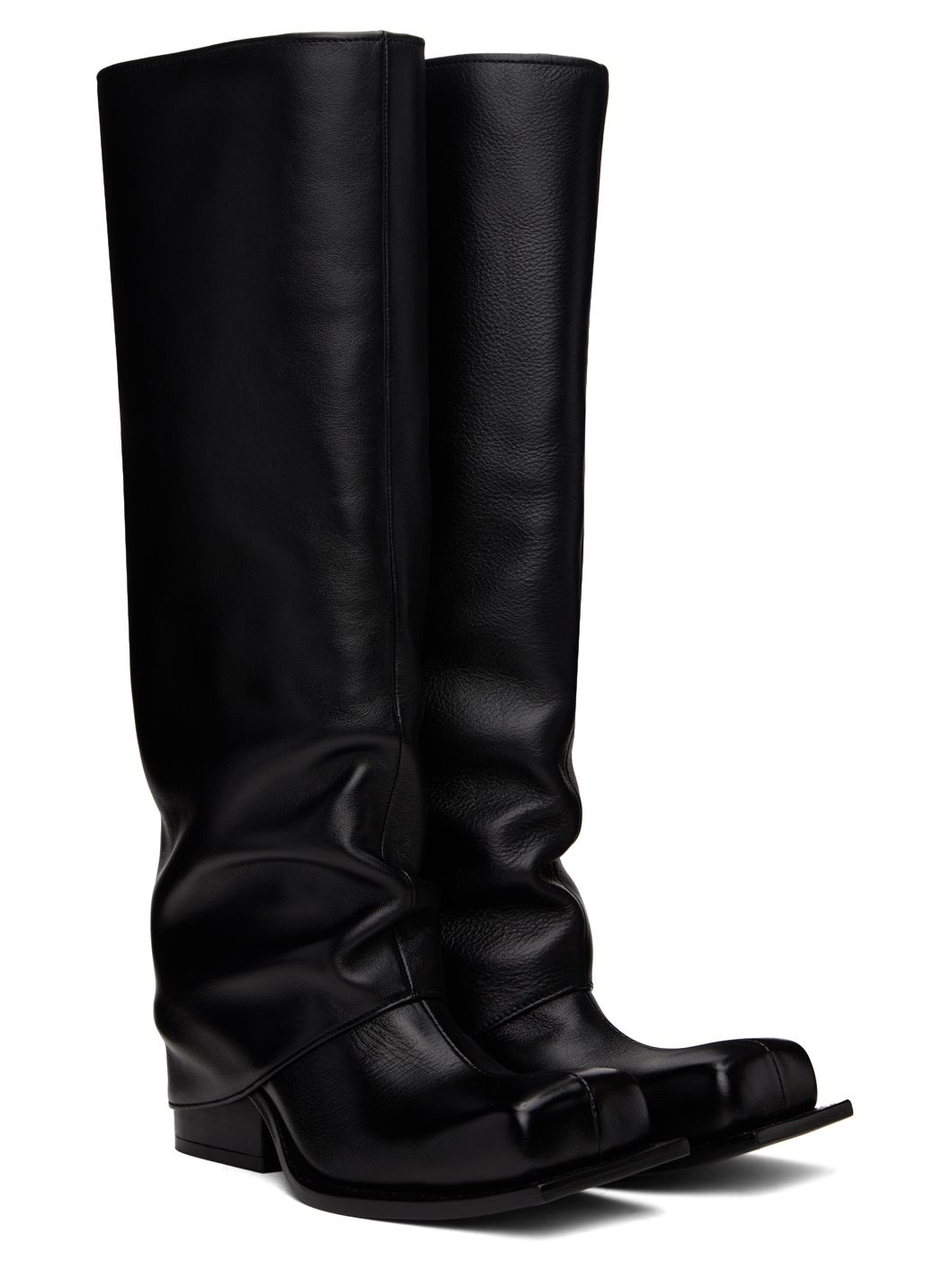 Black Havva Chunky Heel Trouser Boots - 4