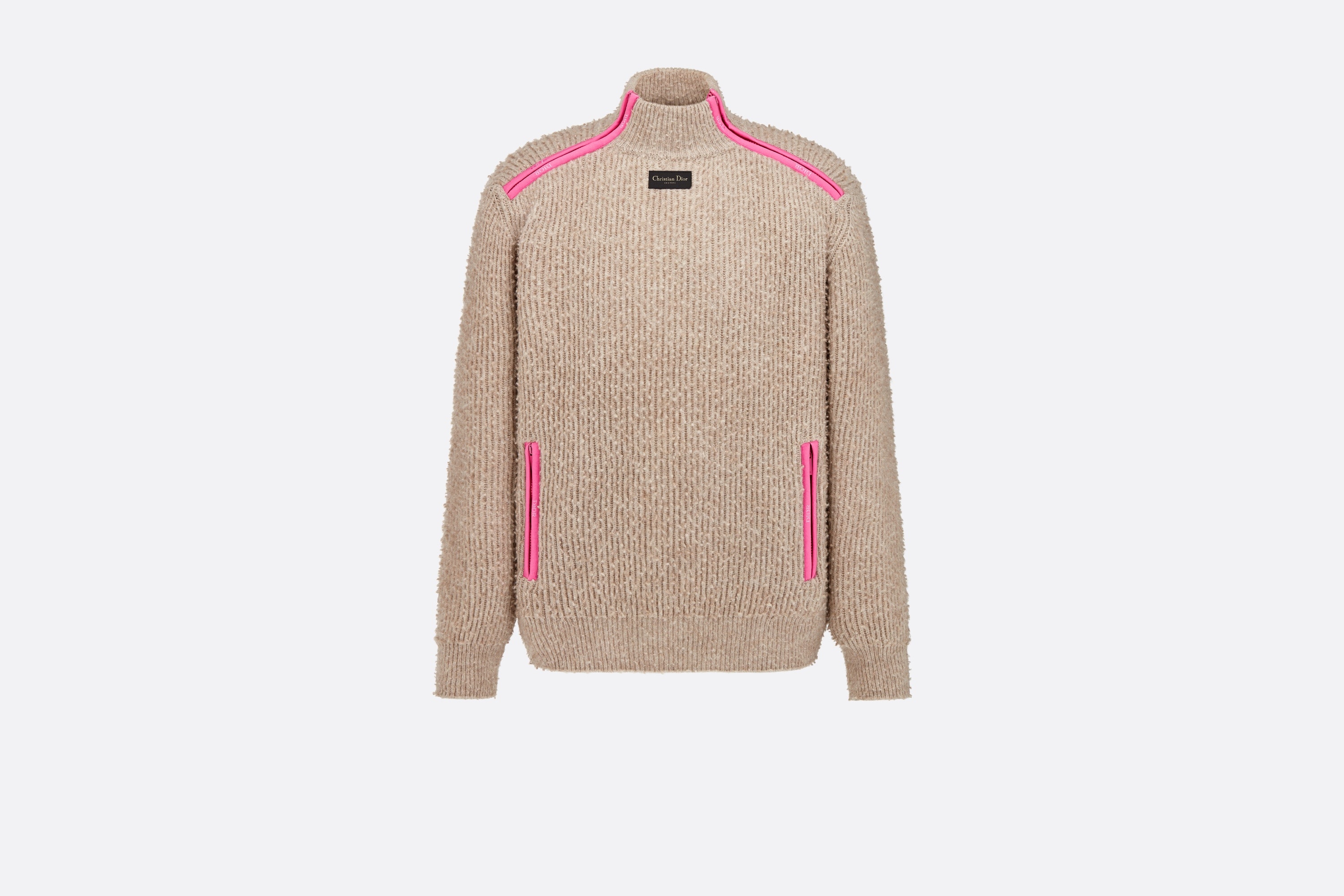Sweater with Zipped Collar - 1