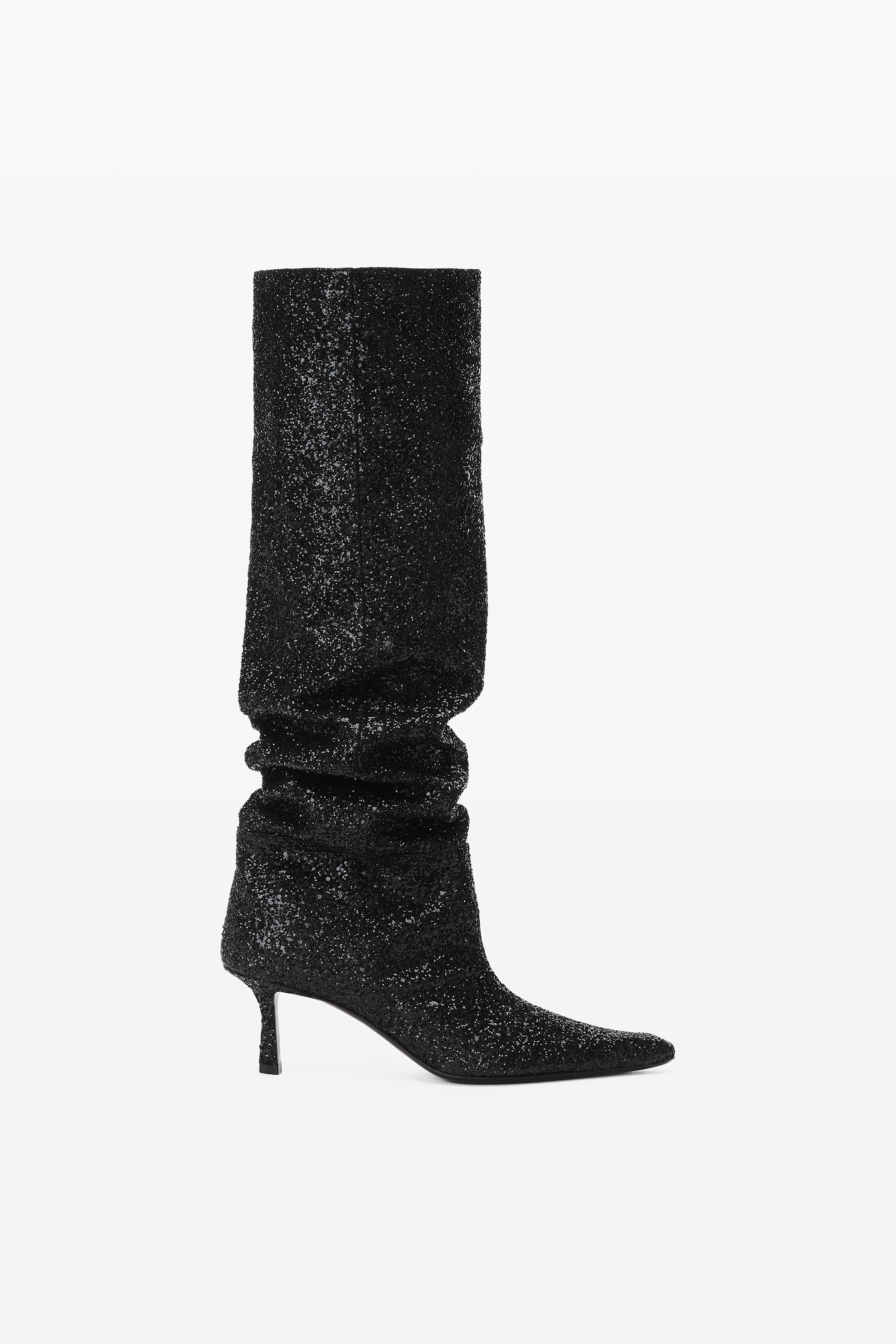 Alexander Wang VIOLA 65 SLOUCH BOOT IN GLITTER | REVERSIBLE