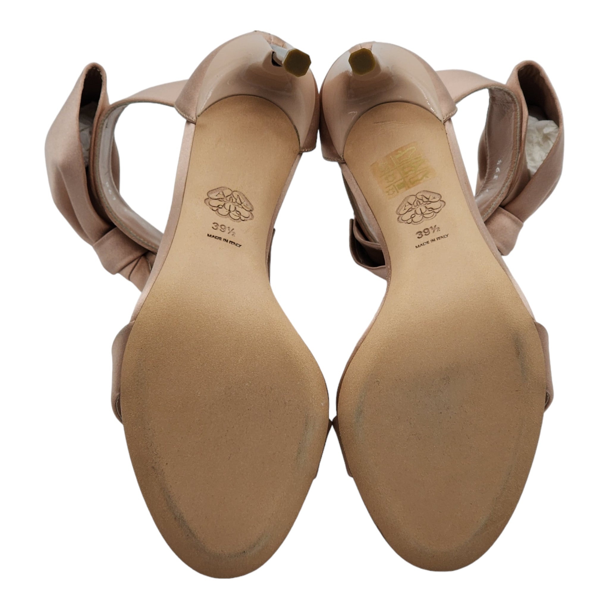 Alexander McQueen Pin Heel Bow Pumps - Satin - Nude - 6