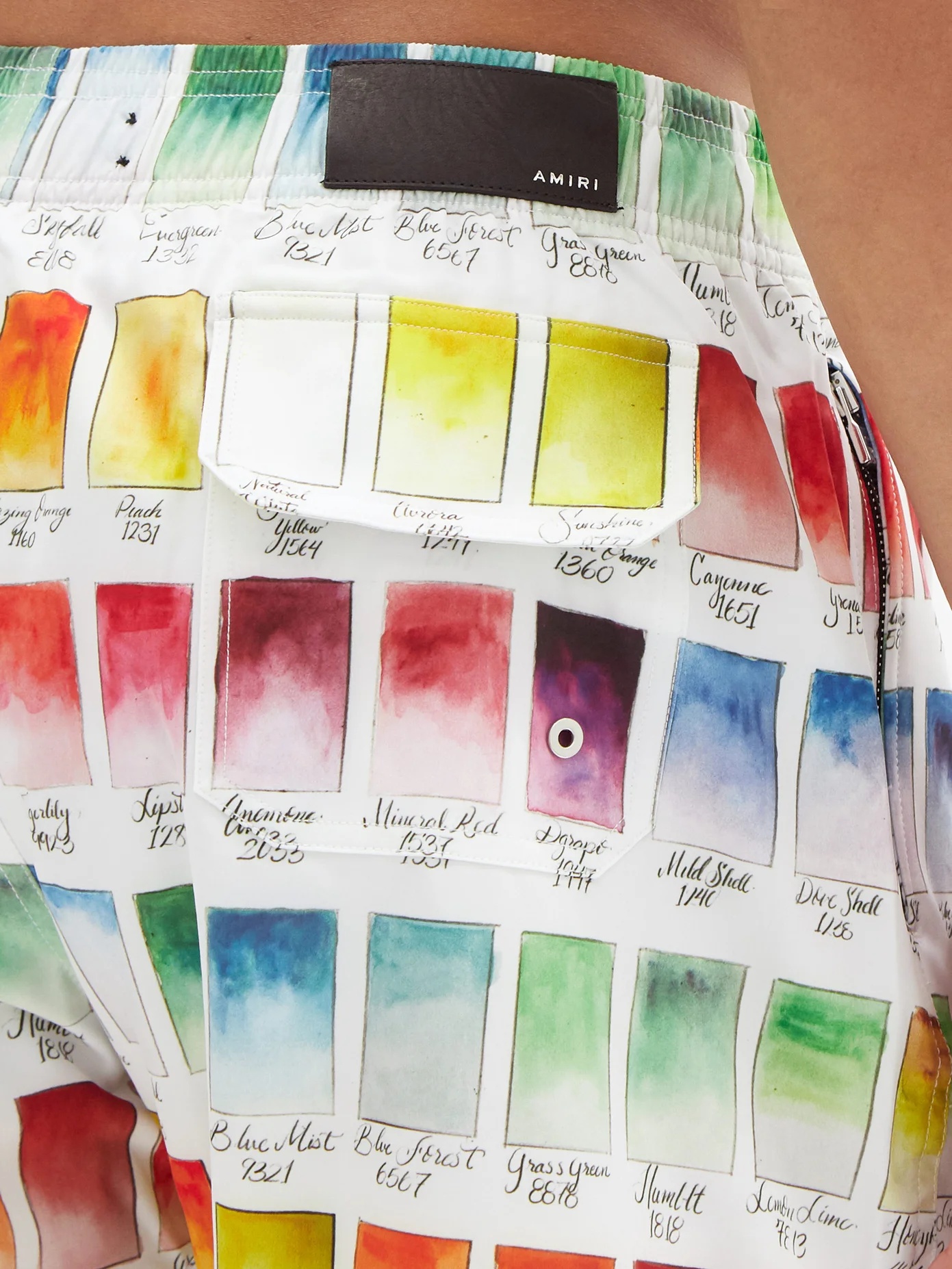 Watercolor Swatches-print swim shorts - 5