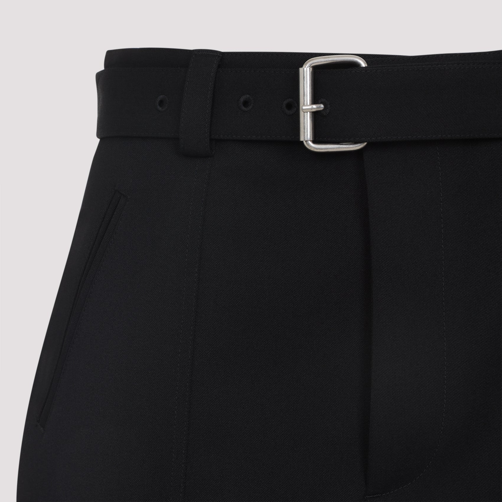 Bottega Veneta Wool Belted Trousers Women - 3