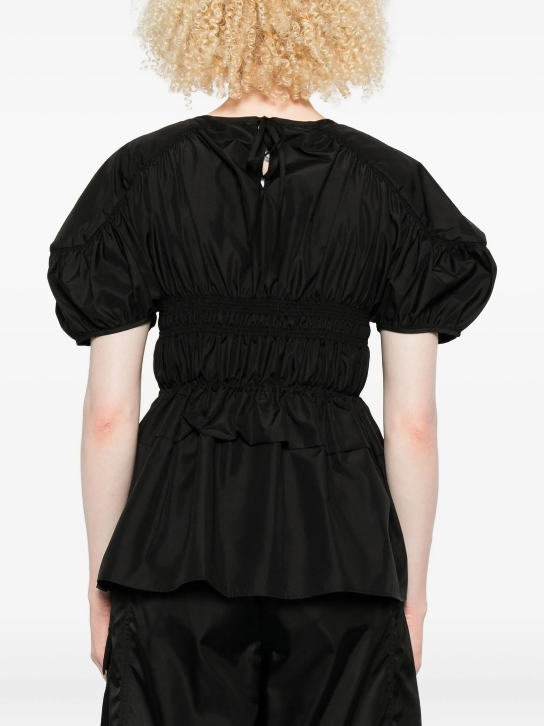 Short Sleeve Peplum Top - 4
