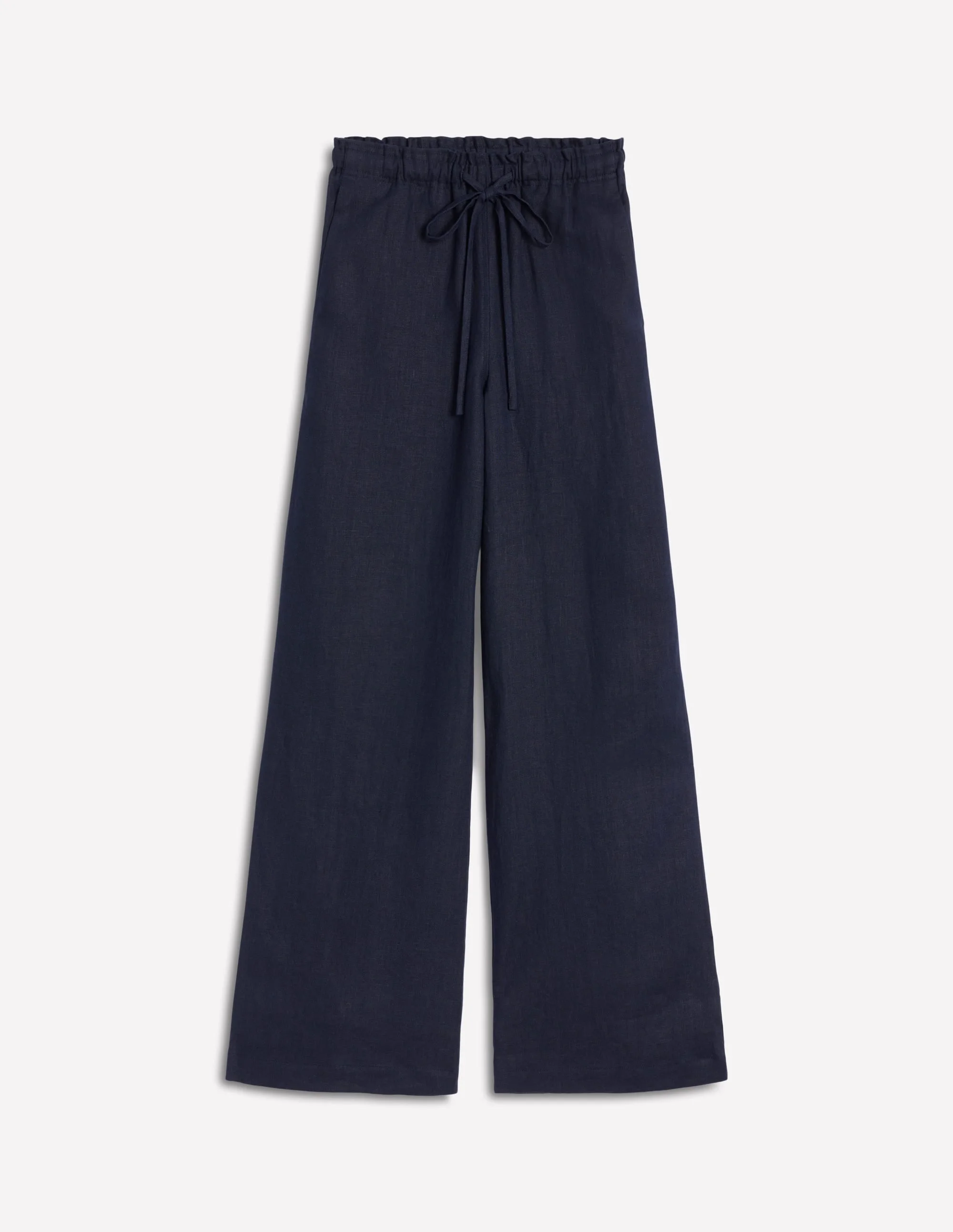 Islington Linen Pants-Navy - 1