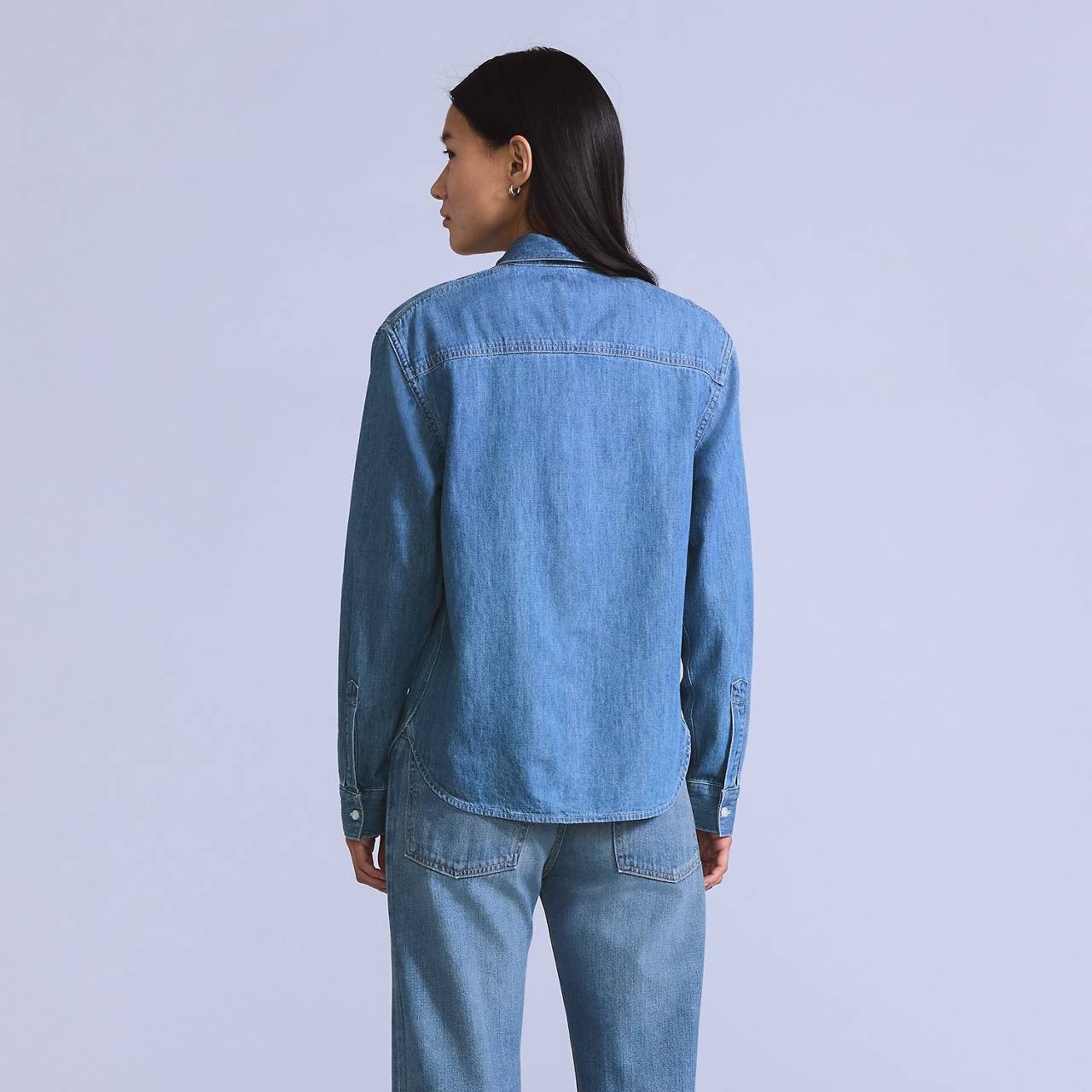 DENIM UTILITY SHIRT - 4