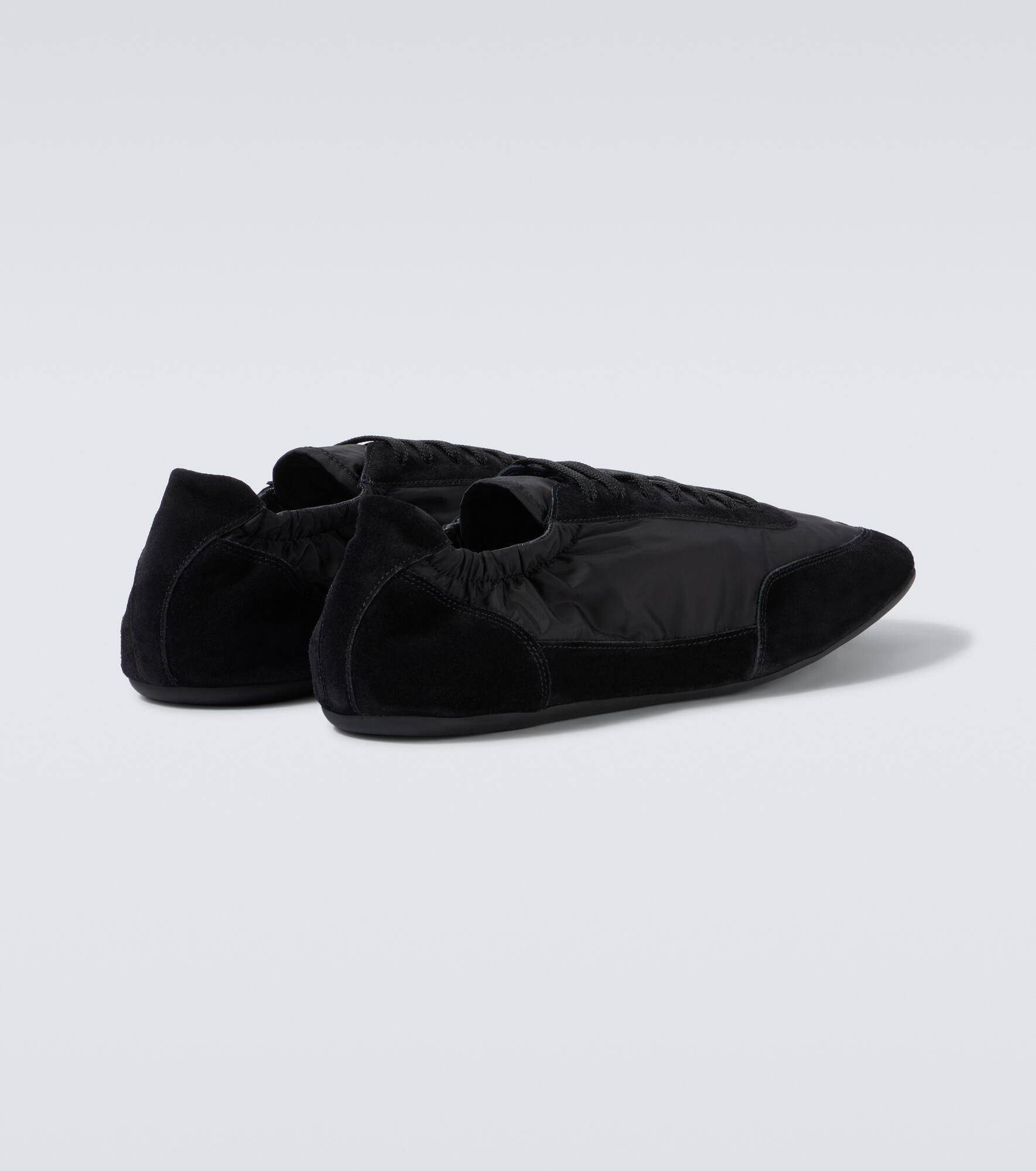 Collapse Re-Nylon suede-trimmed sneakers - 6