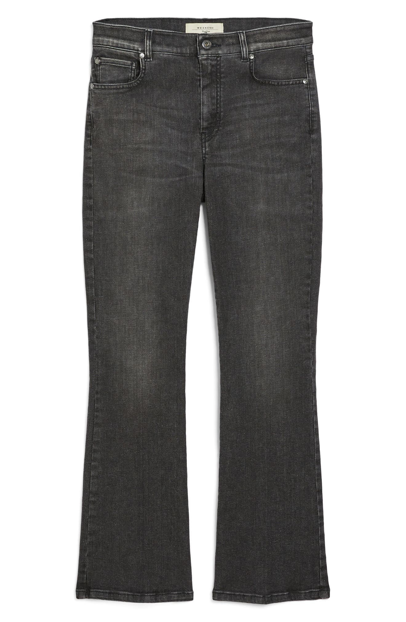 Weekend Max Mara Rapallo Crop Ankle Jeans in Black at Nordstrom - 3
