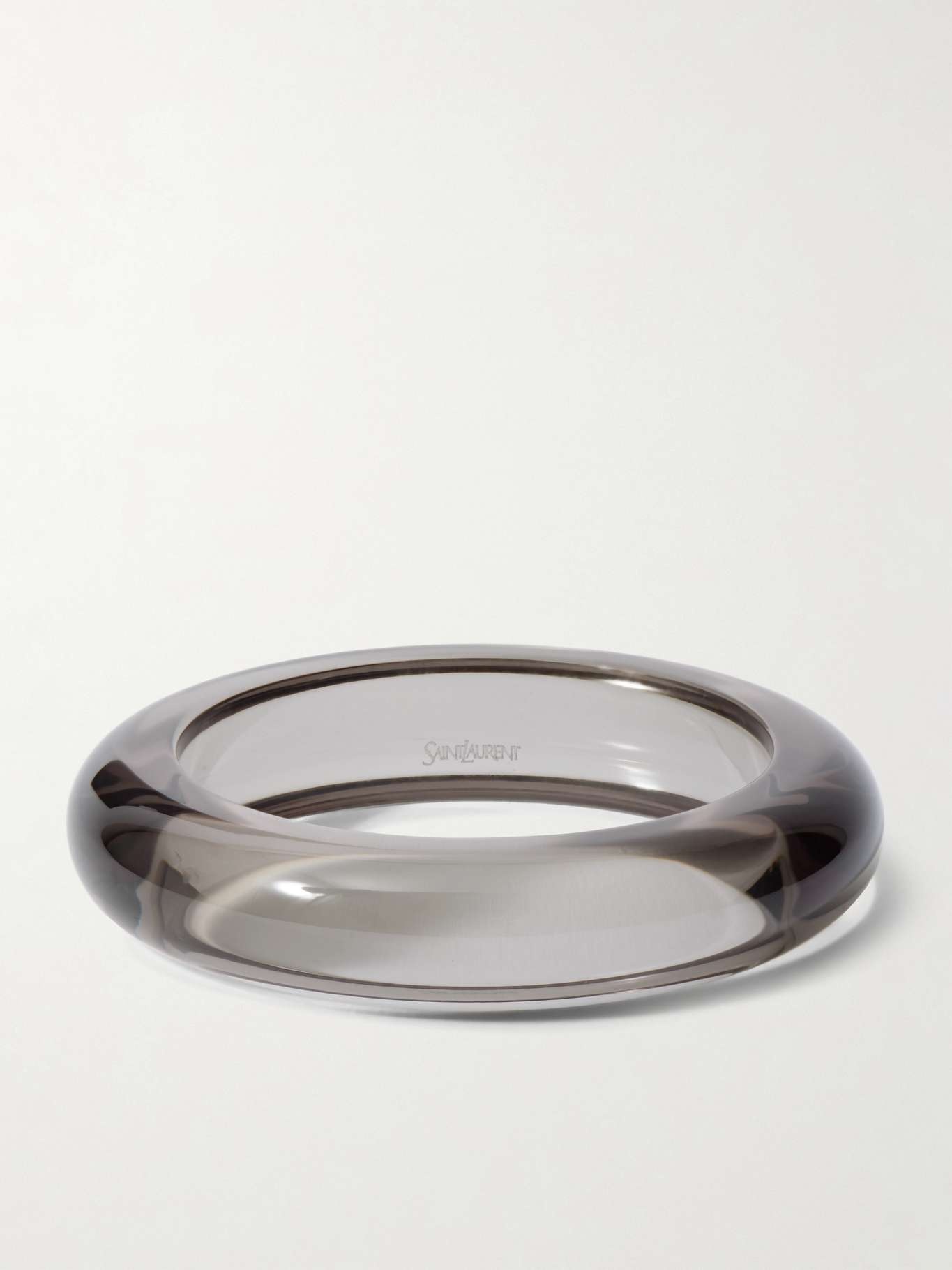 SAINT LAURENT Resin bangle Neutral | netaporter | REVERSIBLE