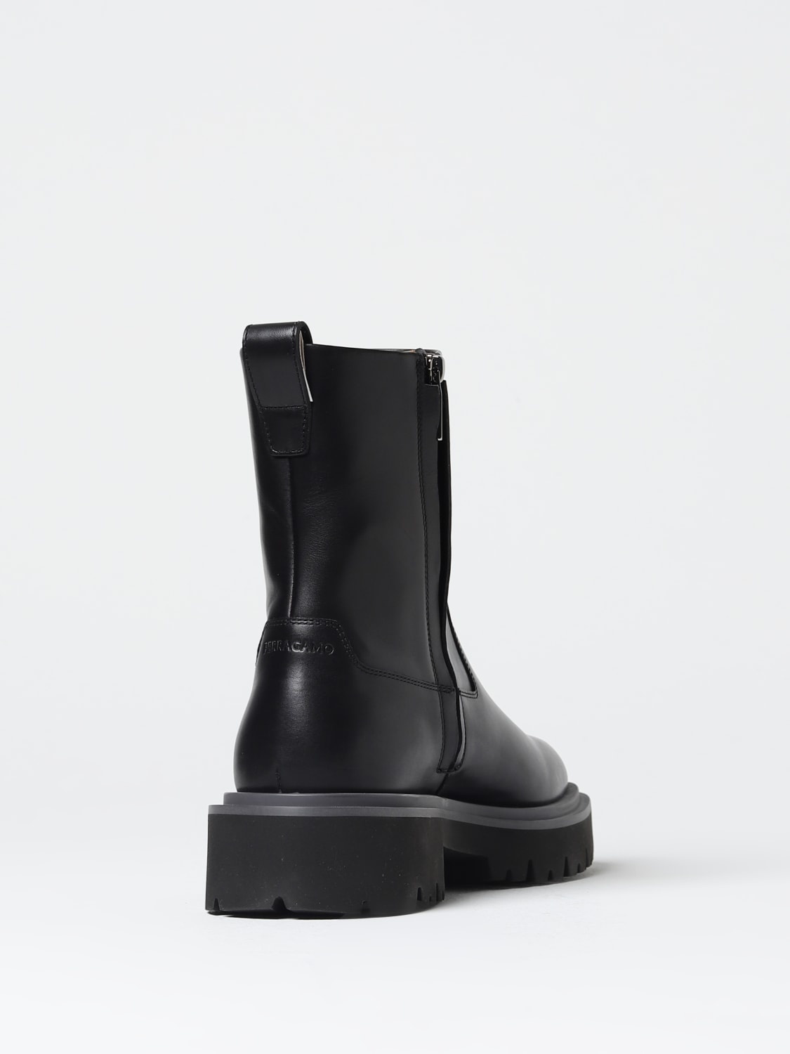 【FERRAGAMO】 Fulvio Ankle Boots Ferragamo Fulvio Leather Ankle Boots In Black - 35% Off
