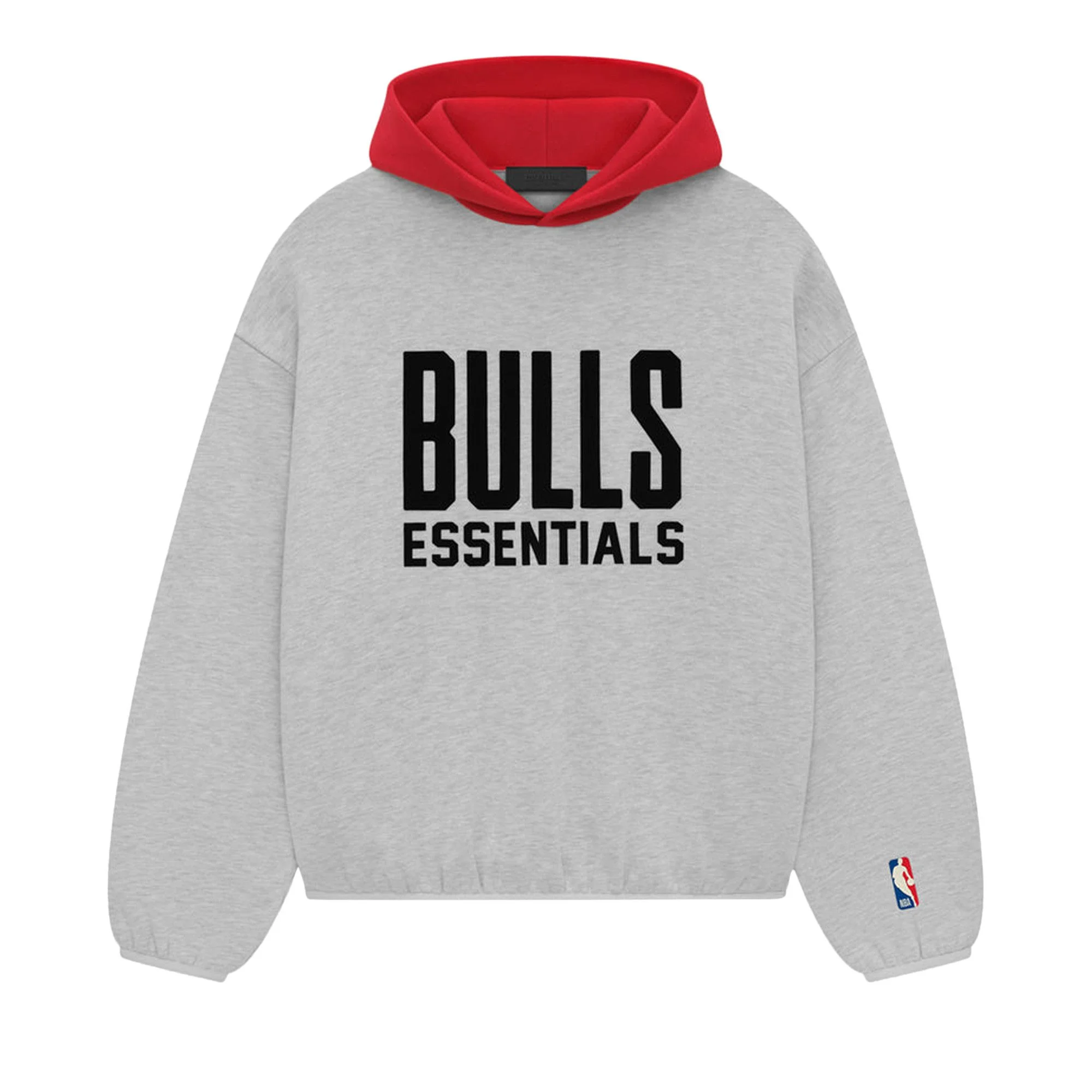 Fear of God Essentials x NBA Bulls Hoodie 'Light Heather' - 1