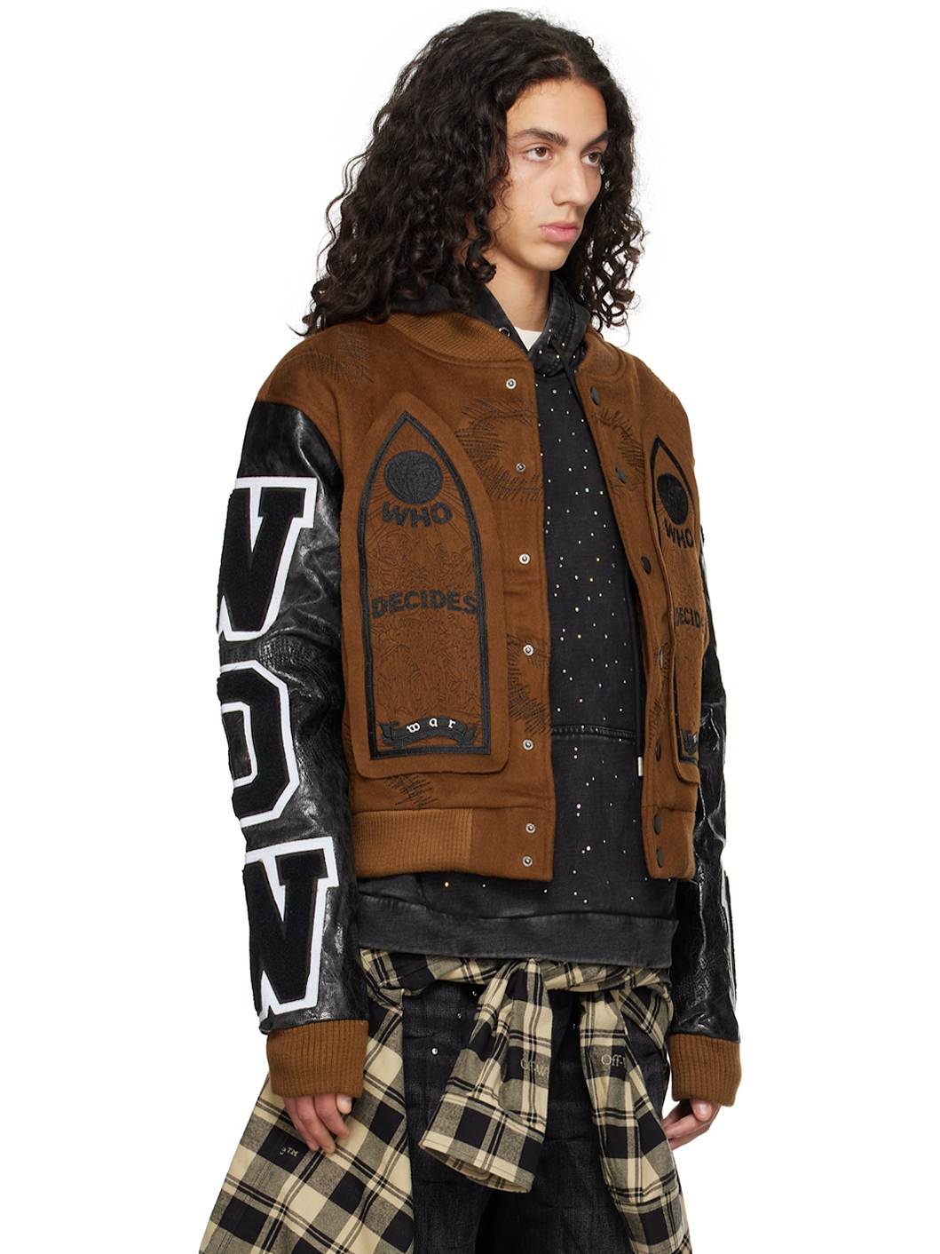 SSENSE Exclusive Brown Namesake Varsity Bomber Jacket - 2