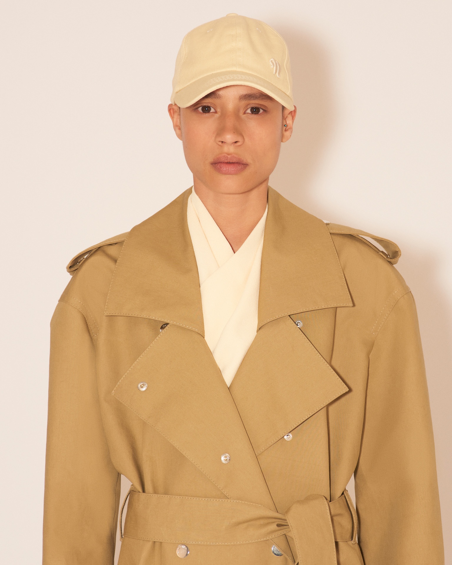 MEEKA - Oversized trench coat - Khaki - 6