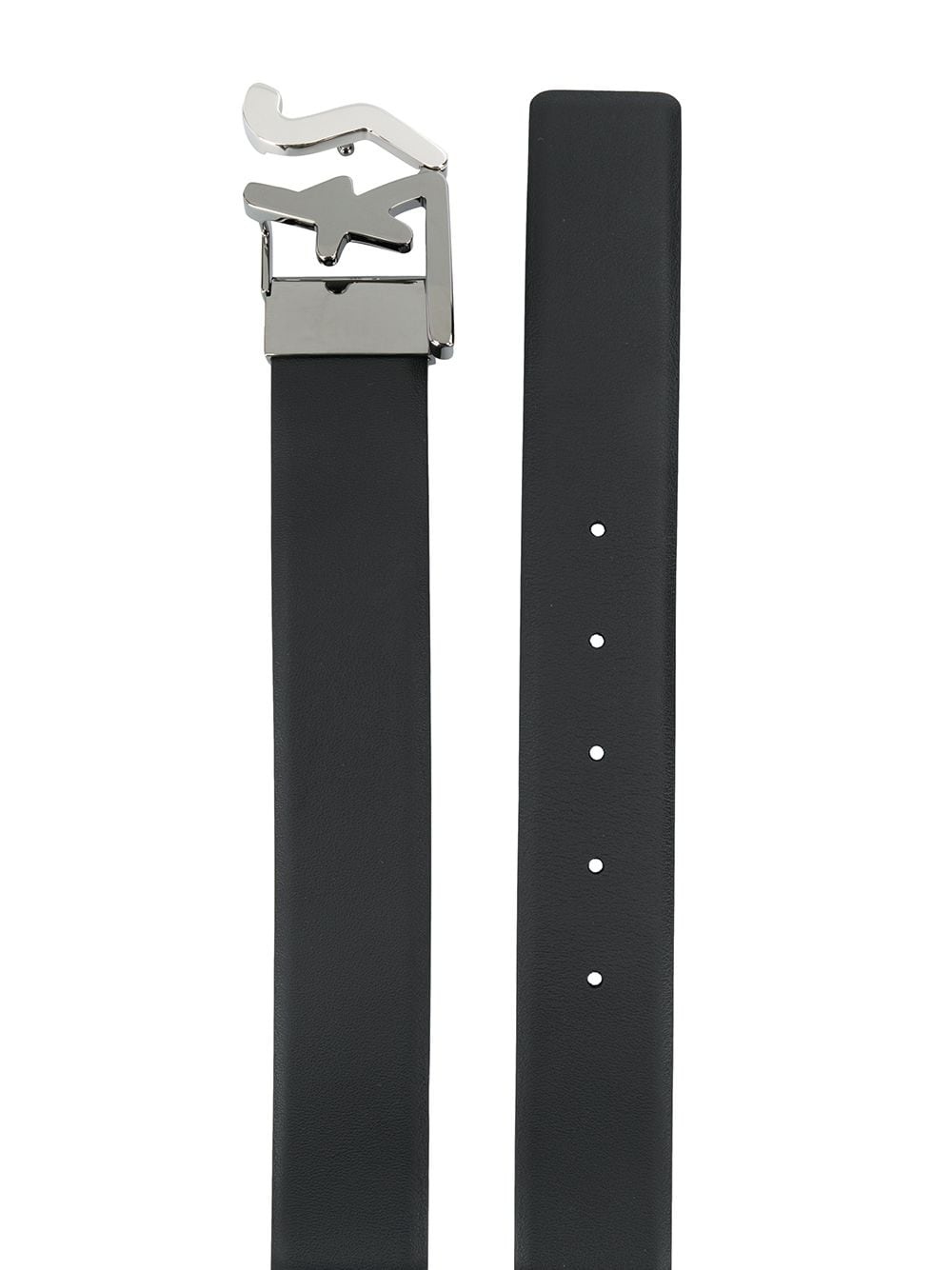 logo buckle belt - 2