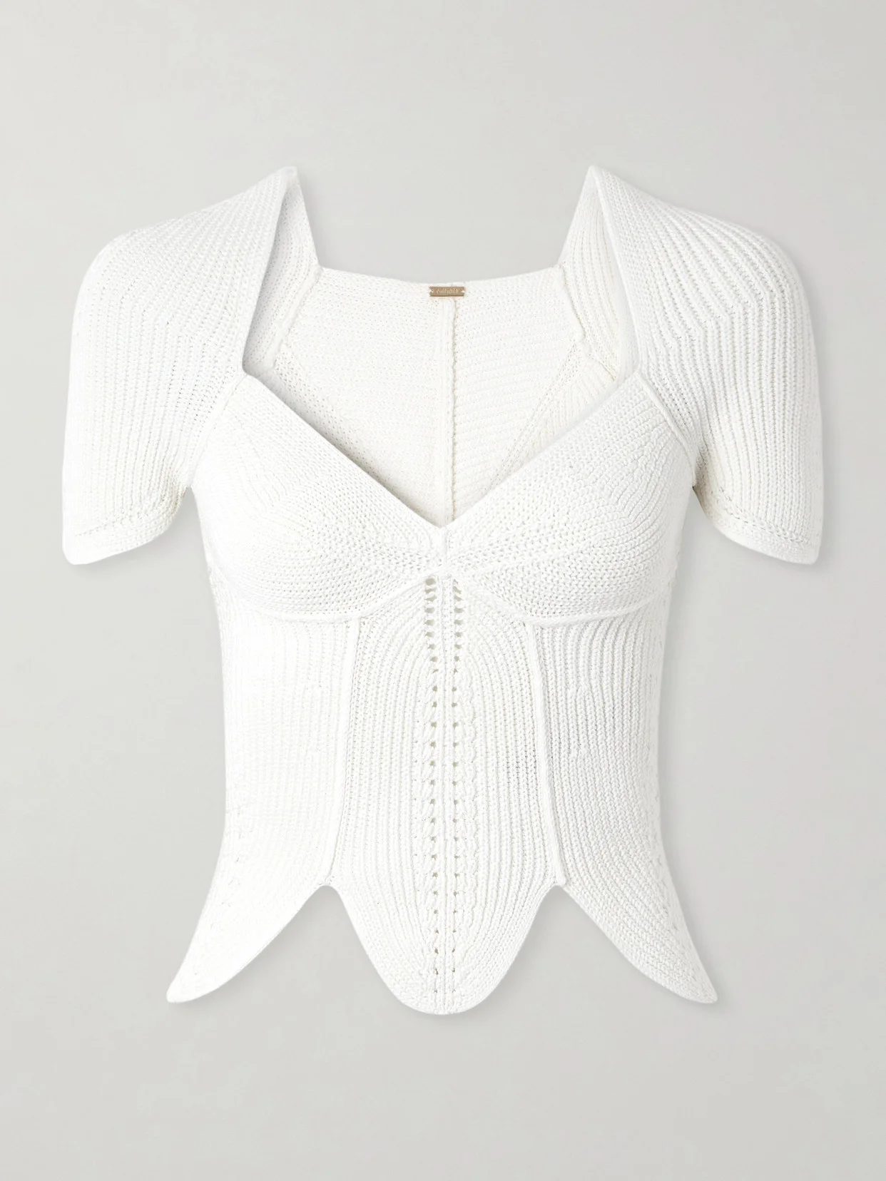 Eliza Crocheted Cotton Top - 1