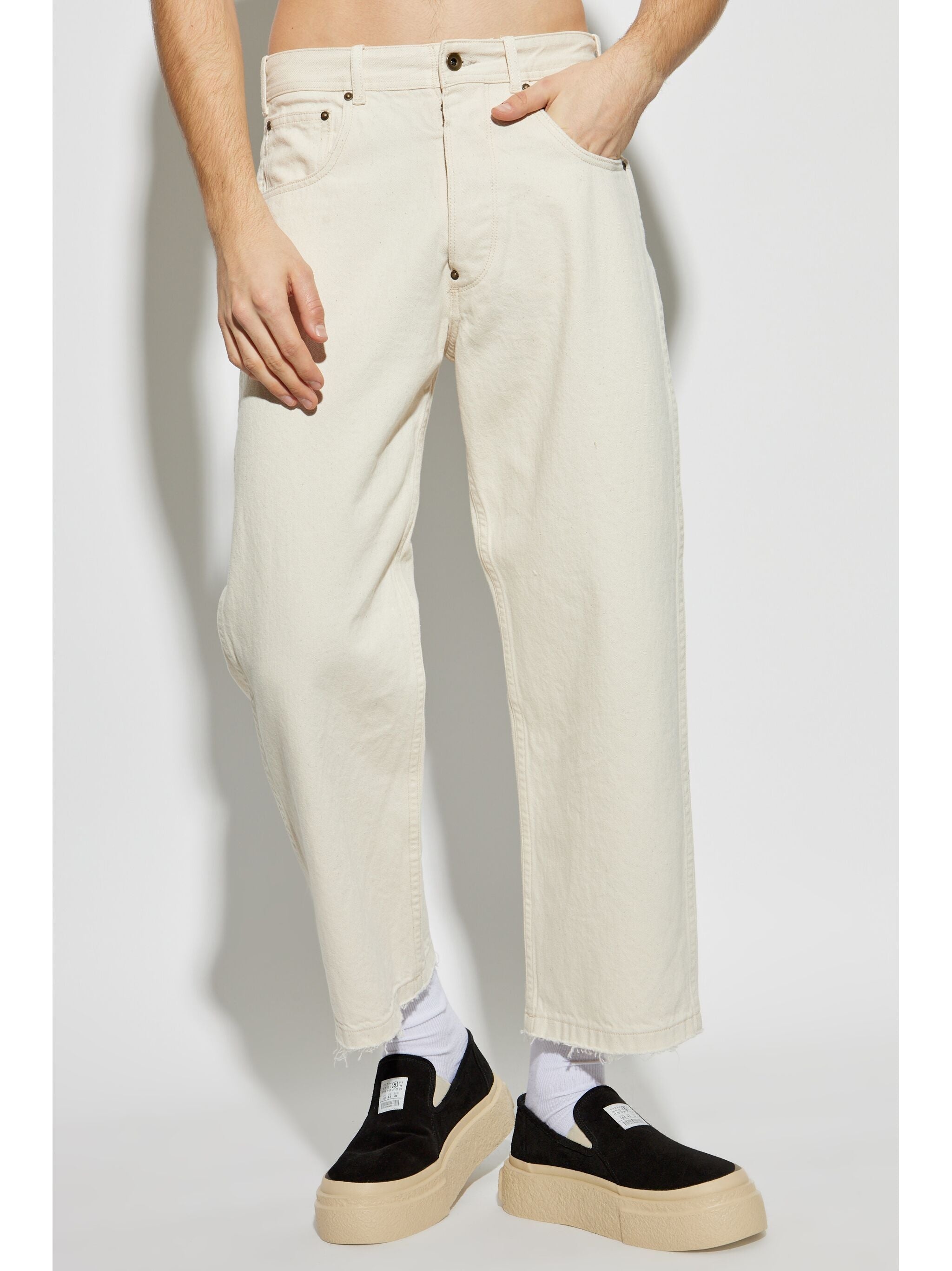 Buckled Straight Jeans - 5