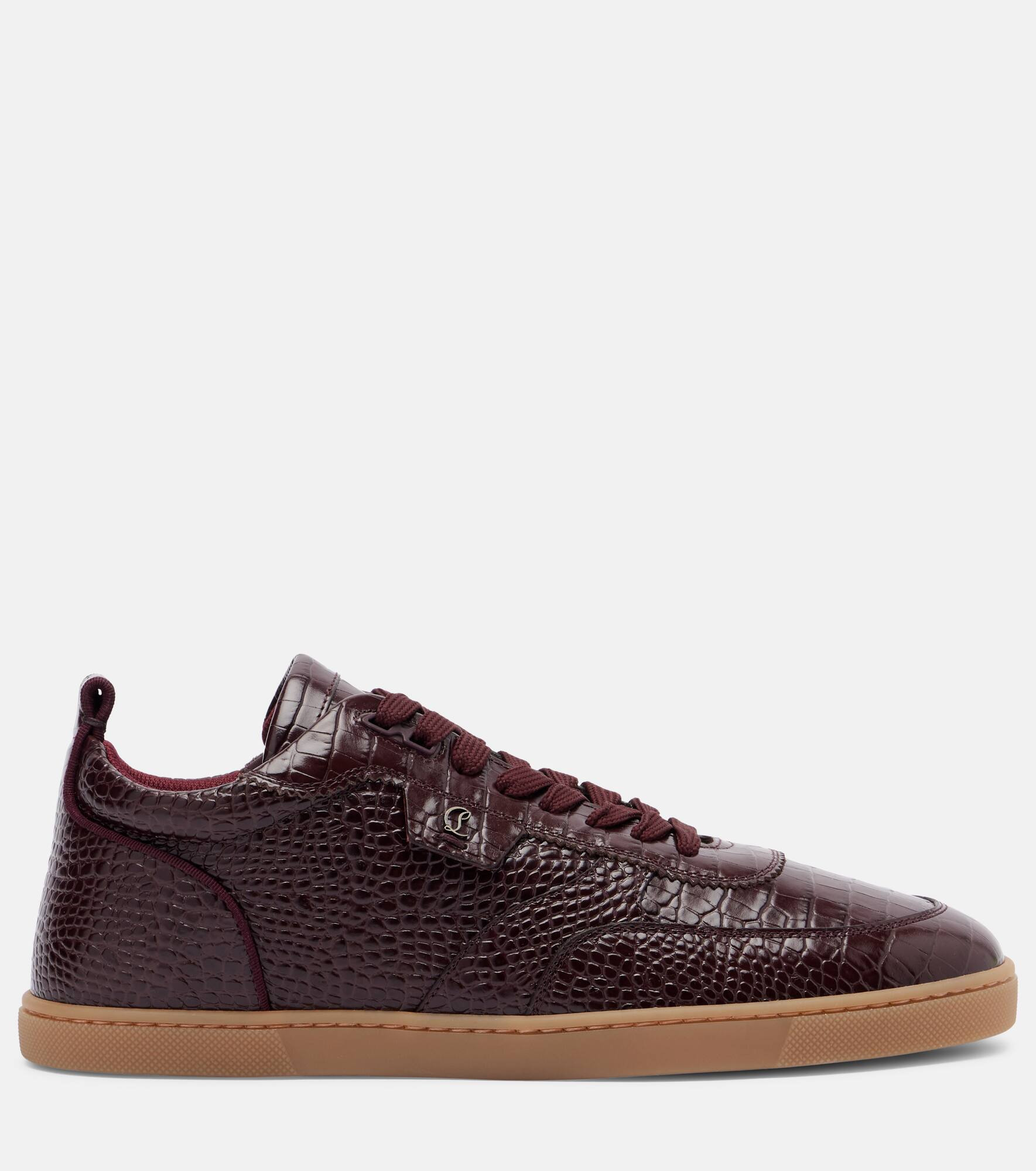 Tutti Rui croc-effect leather sneakers - 4