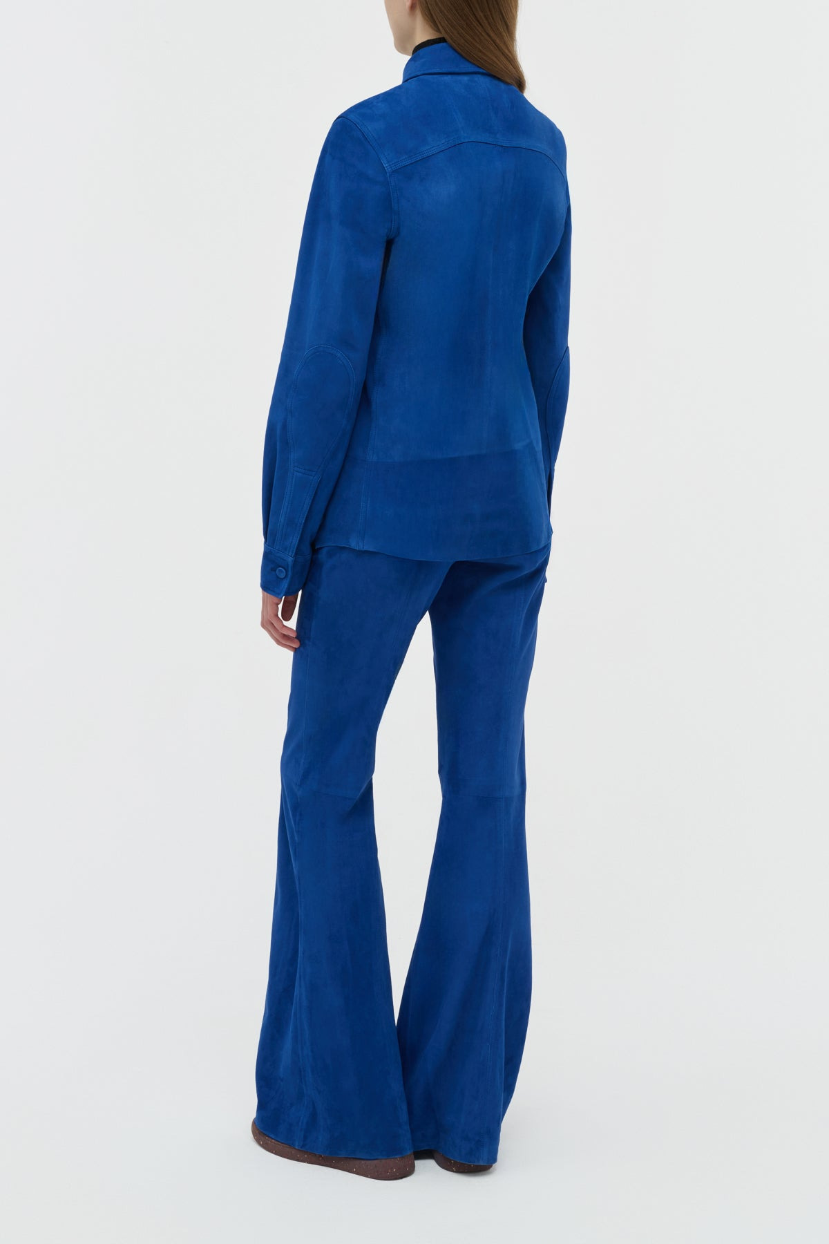 John Austin Shirt in Cobalt Suede - 4