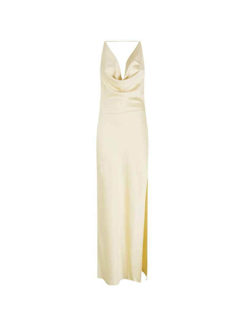 cowl-neck slit maxi dress 1