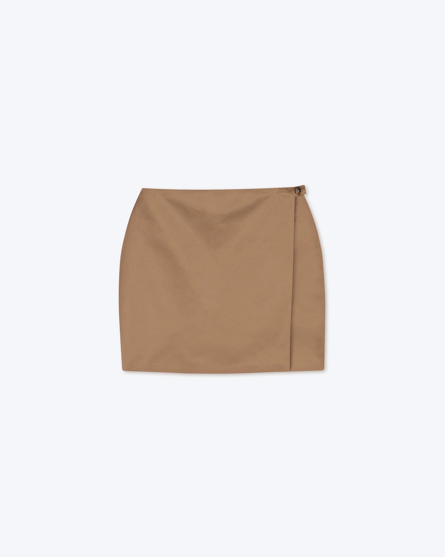 SVANA - Wrap mini skirt - Fossil brown - 1