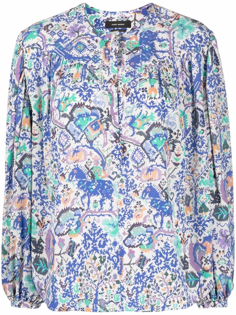 Brunille abstract-print blouse - 1