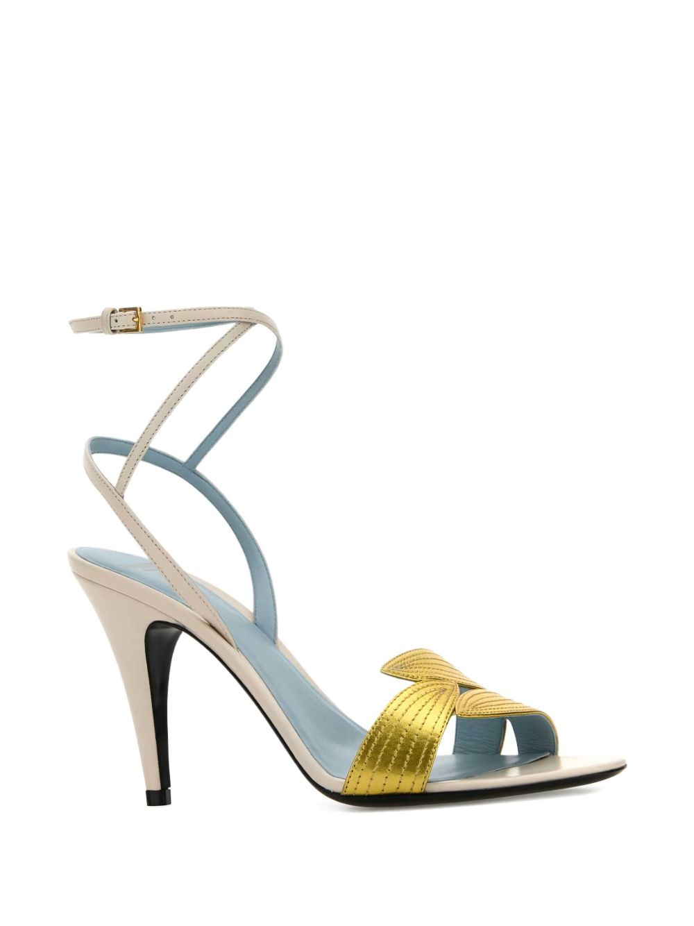 80mm leather sandals - 2