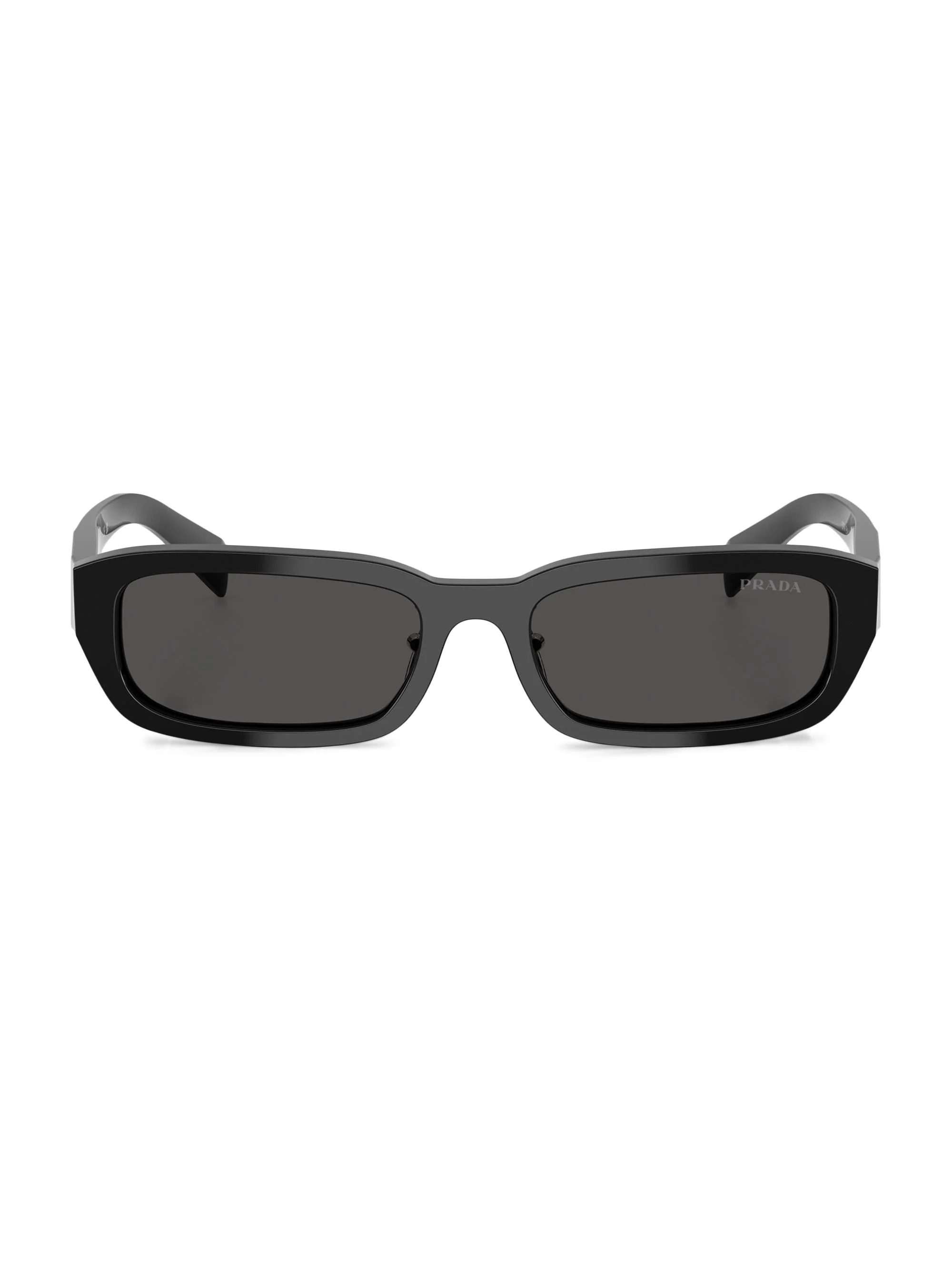 Women's 53MM Rectangular Sunglasses - Dark Grey - 1