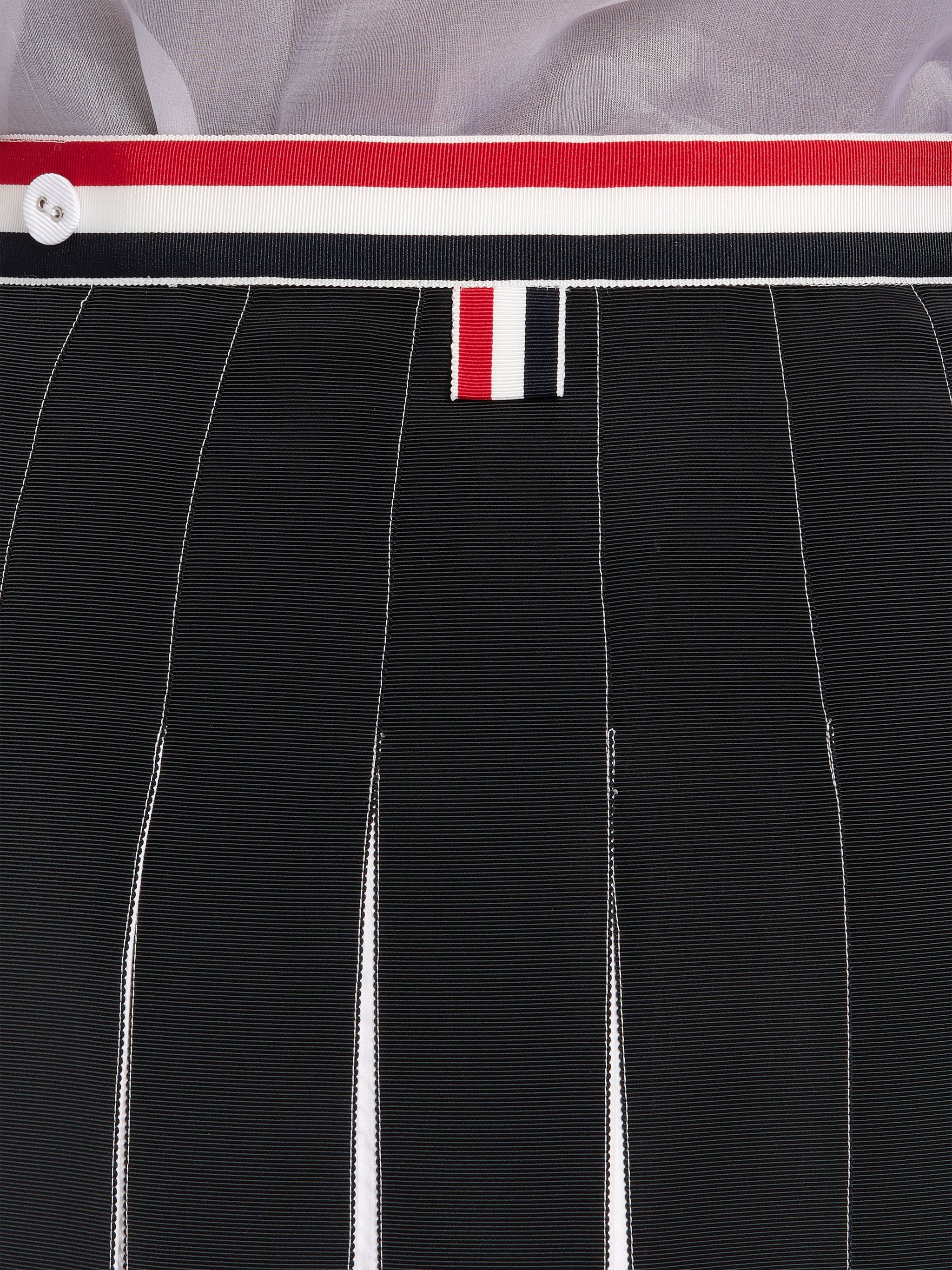 RWB-detail pleated ankle-length skirt - 6