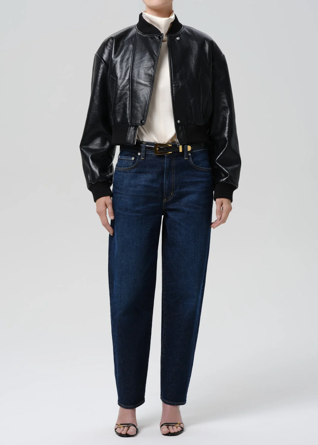 Camille Moto Jacket In Black - 1