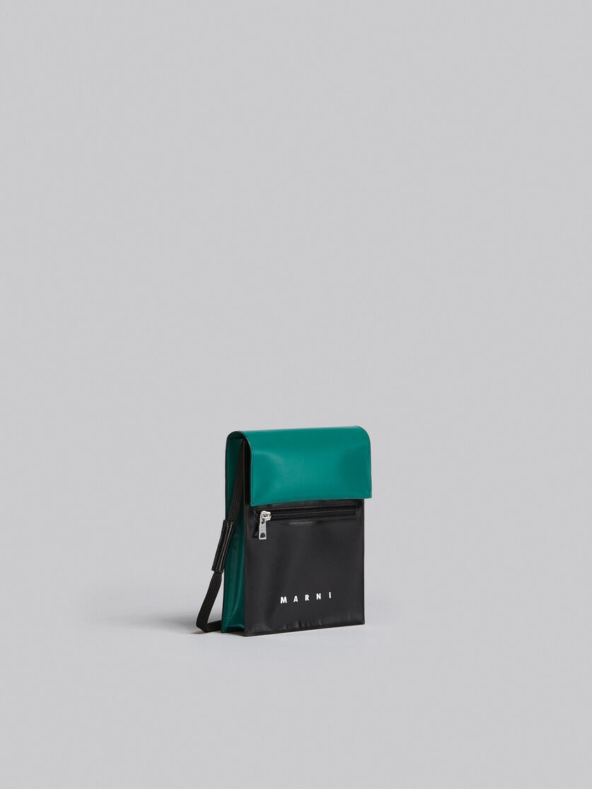 TRIBECA SHOULDER BAG IN GREEN AND BLACK - 5
