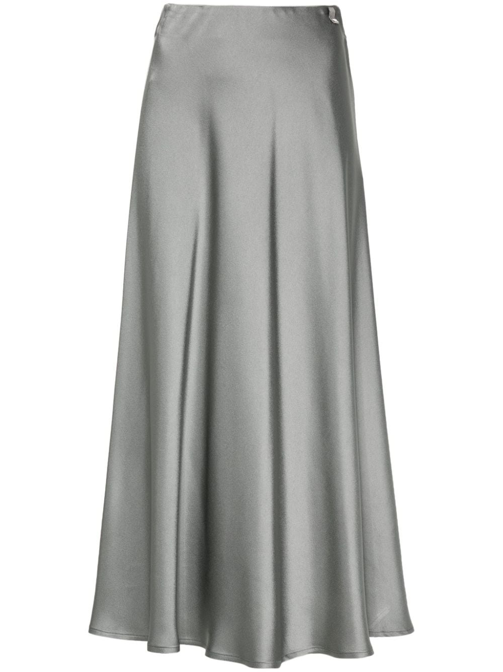 satin midi skirt - 1
