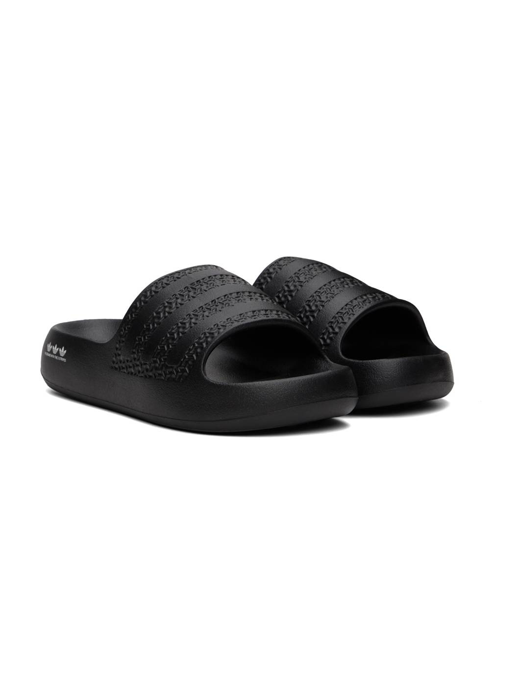 Black Adilette Ayoon Pool Slides - 4