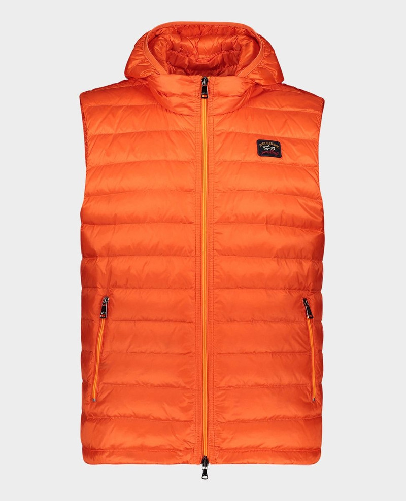 Ultralight down vest with detachable hood 1