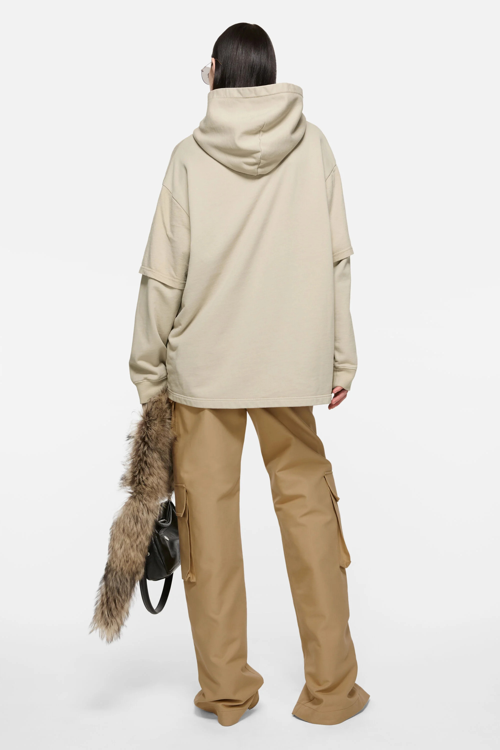 Layered sweatshirt - Faded beige - 3