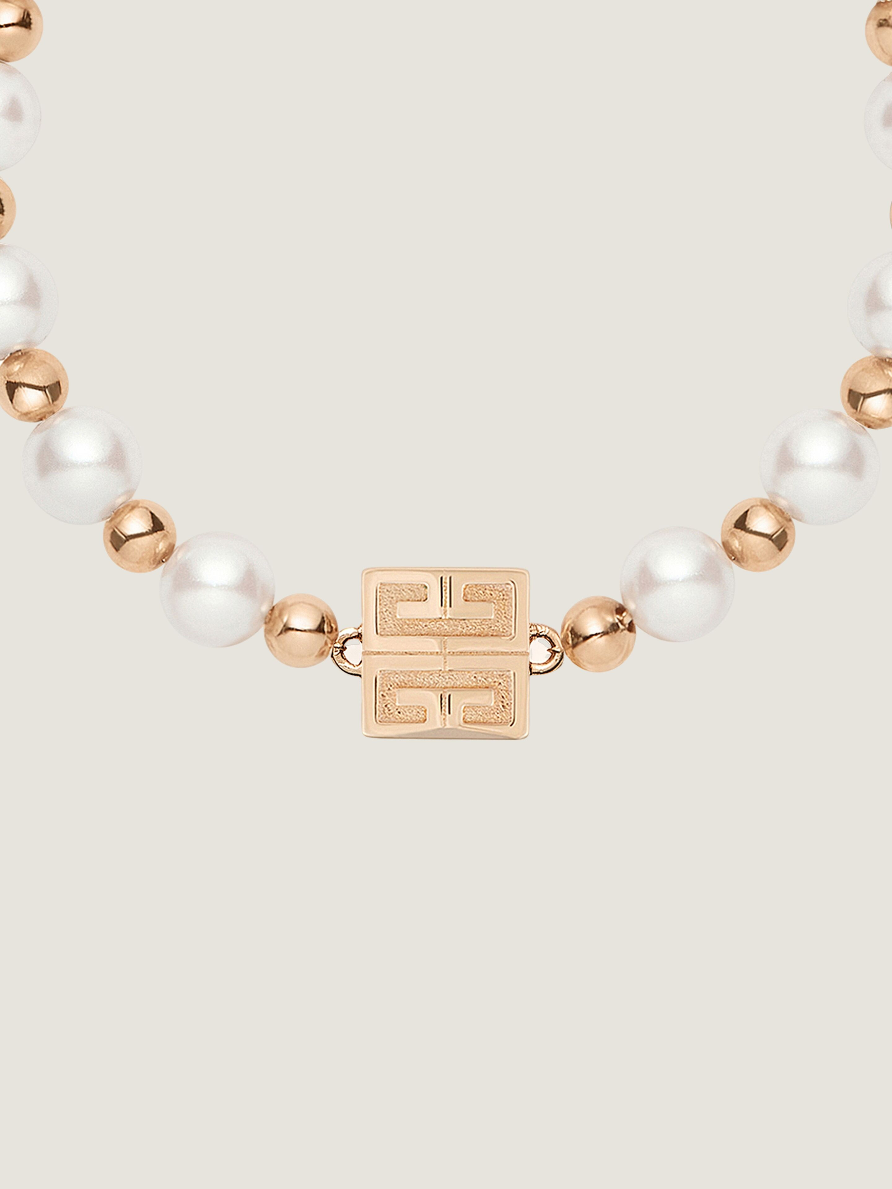 4G BRACELET IN METAL WITH PEARLS - 2