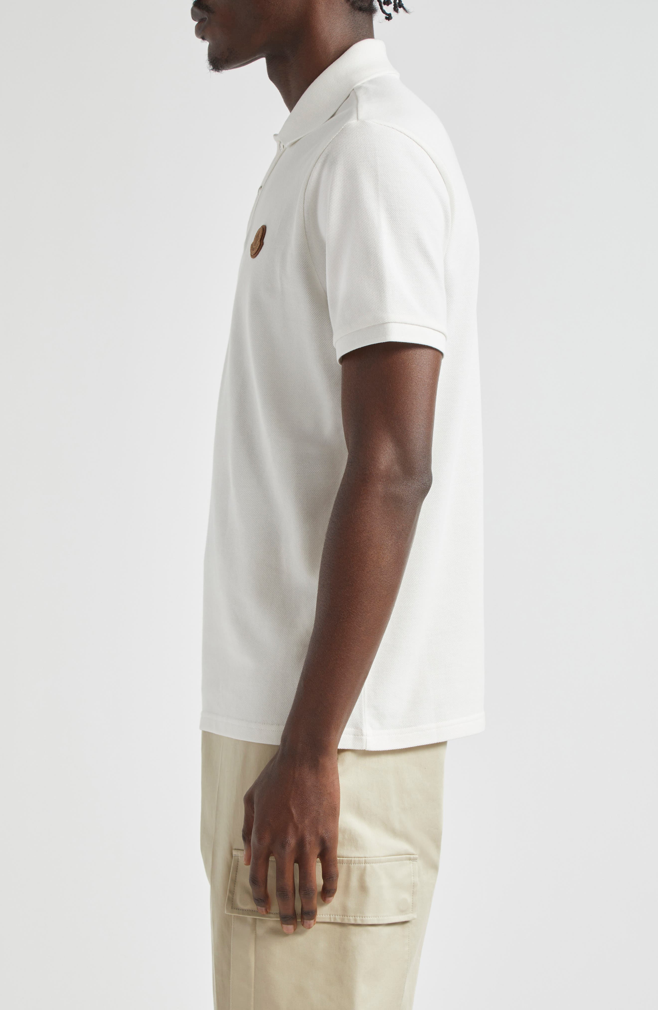 Logo Snap Placket Cotton Polo - 3
