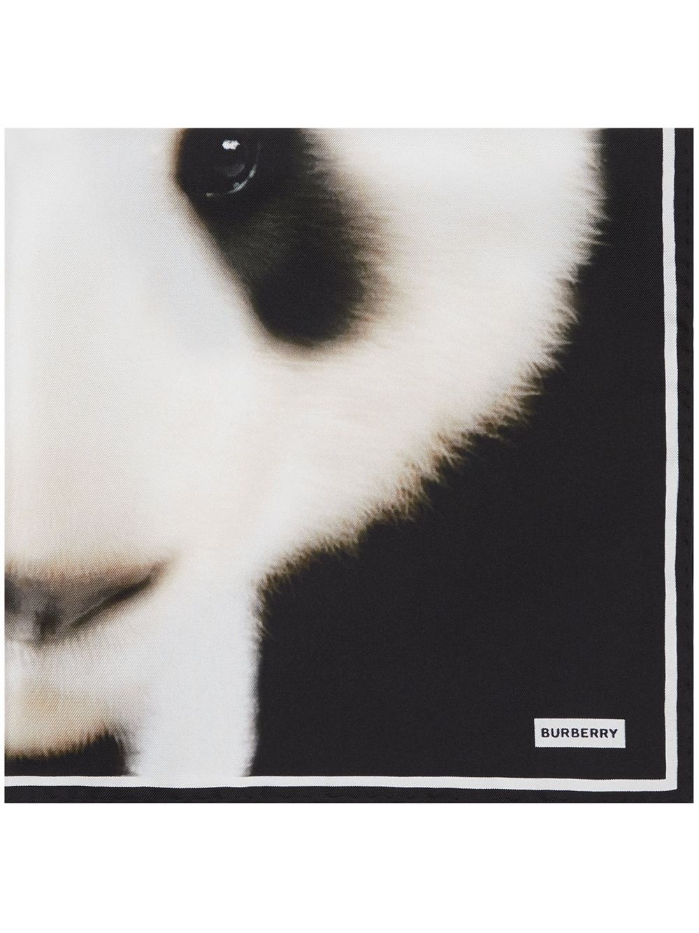 panda print square scarf - 1