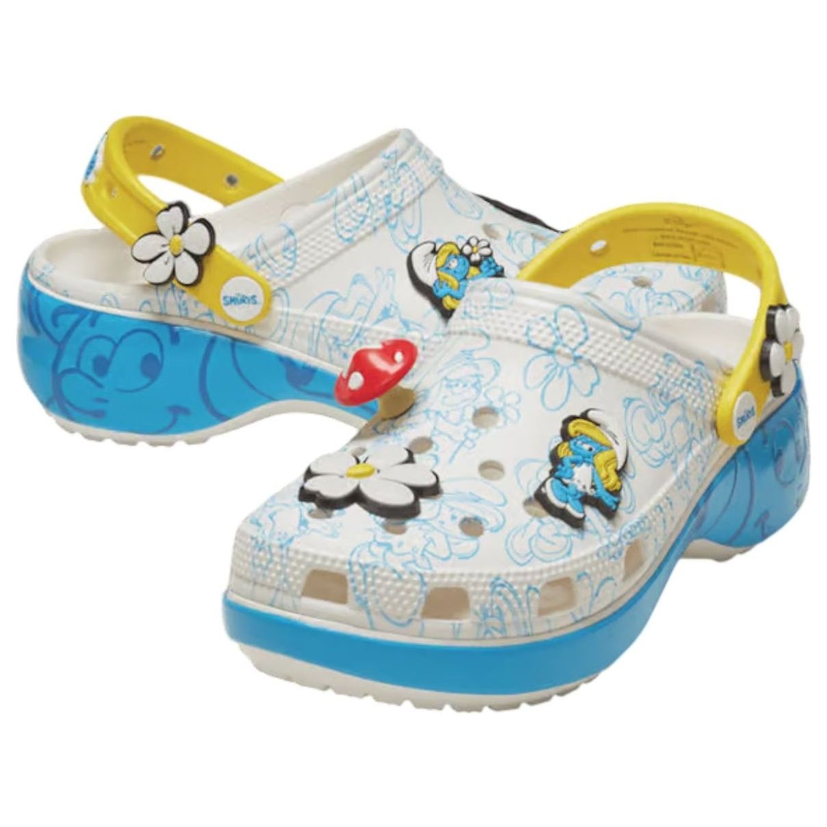 (WMNS) Crocs x The Smurfs Platform Clog 'Smurfette' 210822-90H - 3