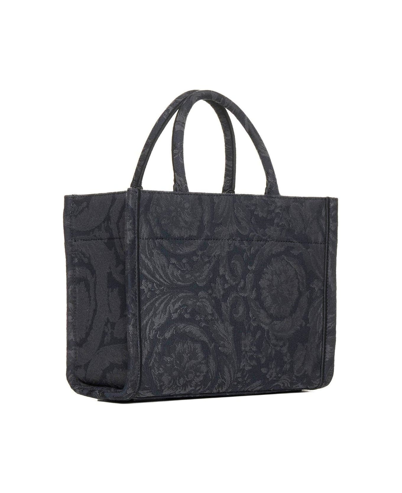 All-over Floral Motif Top Handle Bag - 2