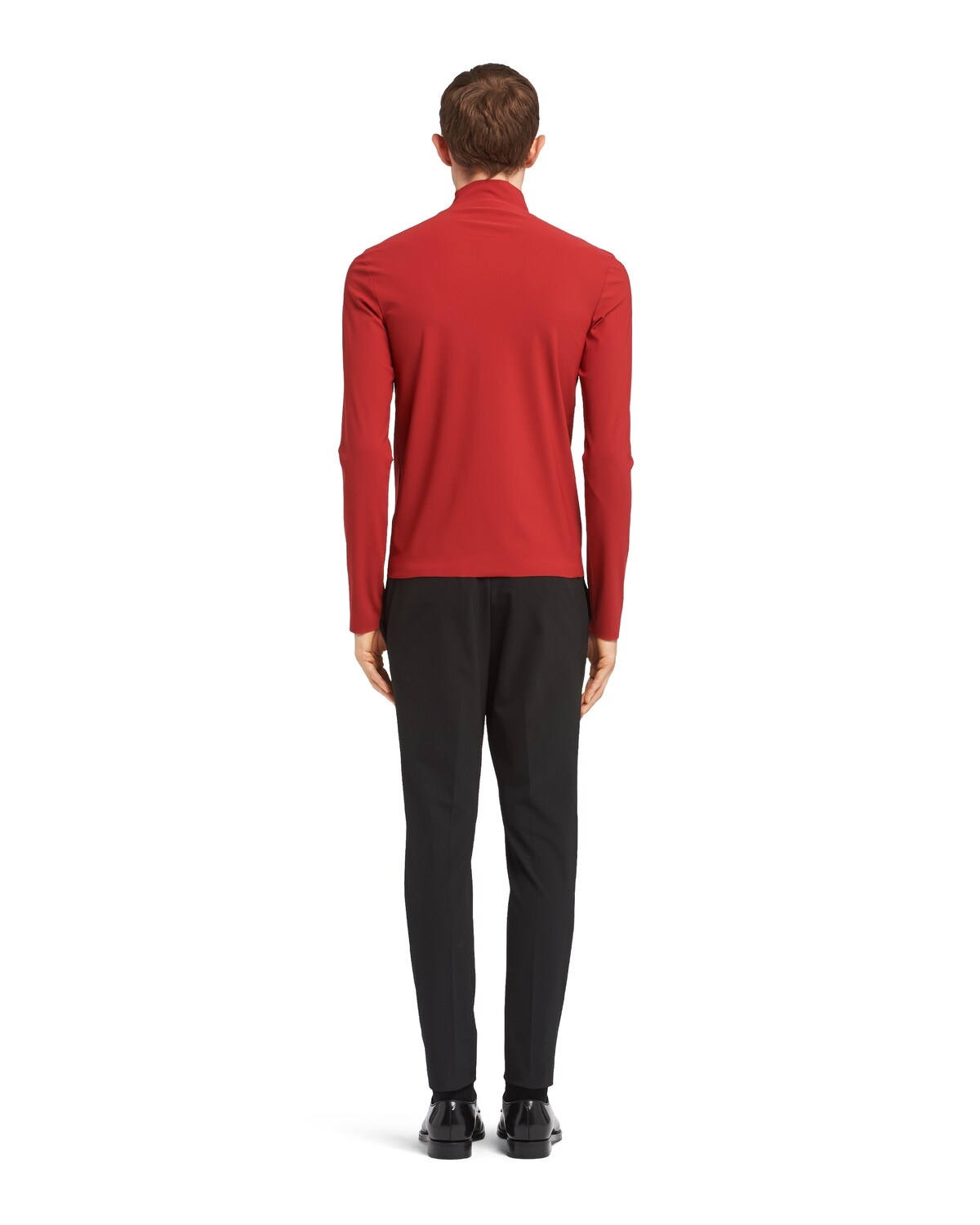 Technical jersey mock turtleneck - 4