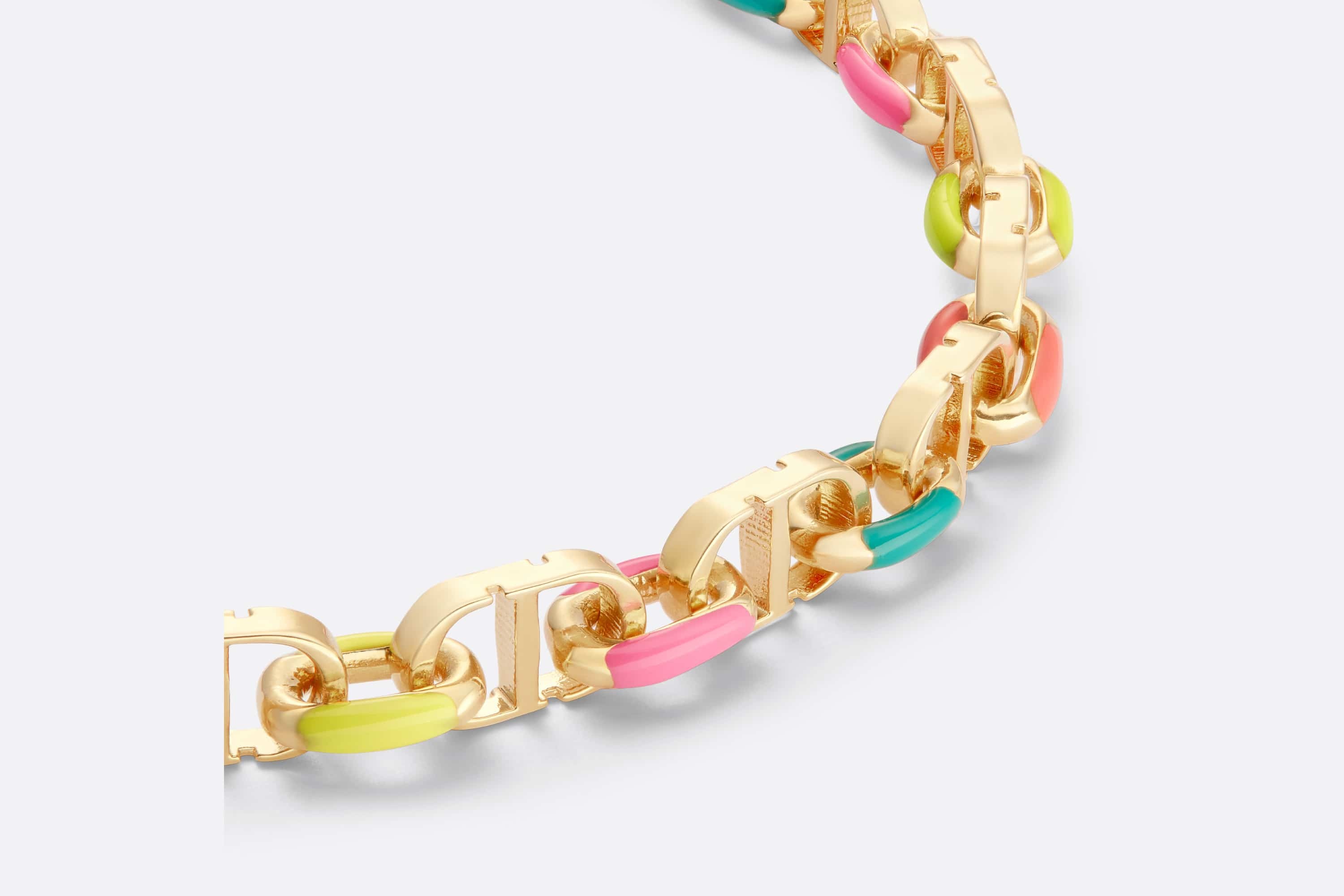 【手元がはなやかに☆】Dior Dioriviera Petit CD ブレスレット Dioriviera Petit CD Bracelet Gold-Finish Metal and Pastel