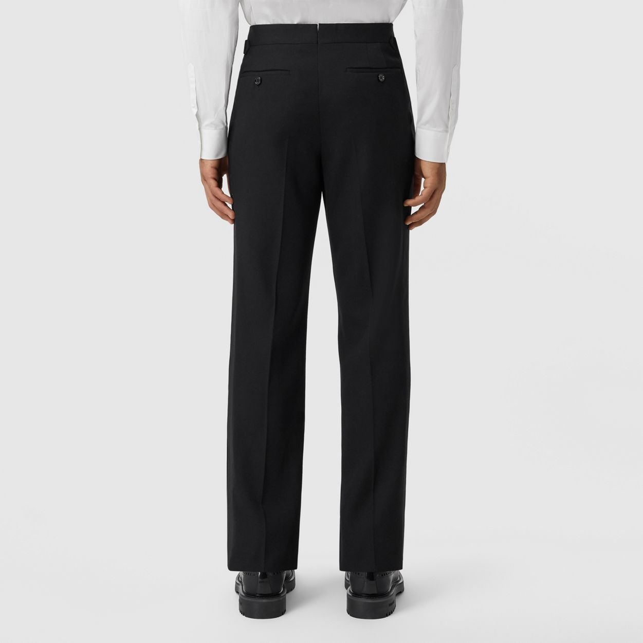 Grain de Poudre Wool Tuxedo Trousers - 4